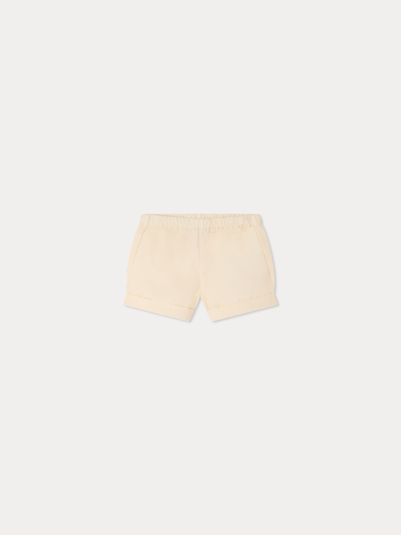 Ecady beige shorts made from organic cotton