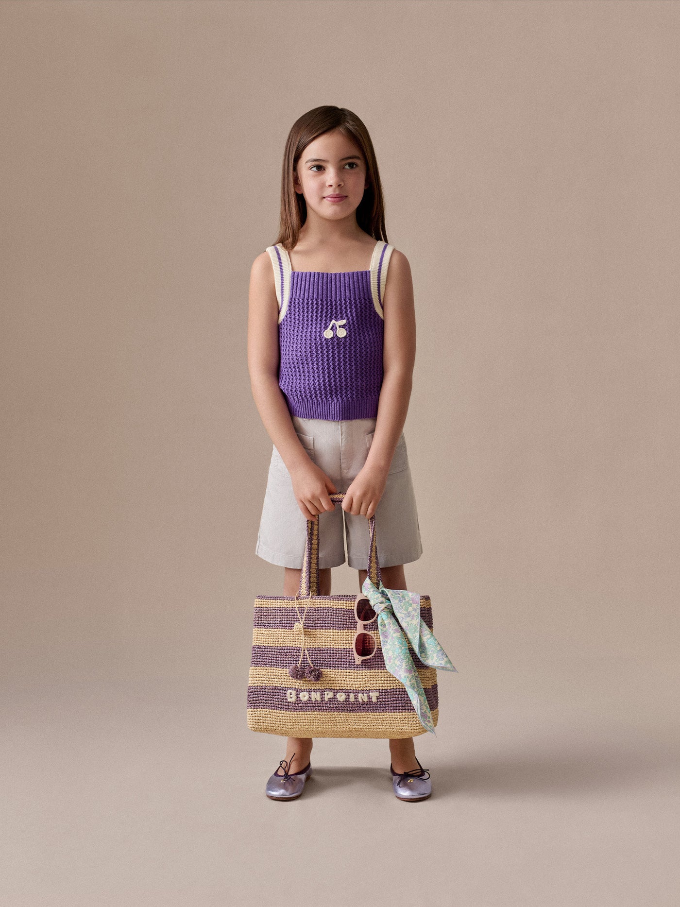 Lily hand-embroidered tank top