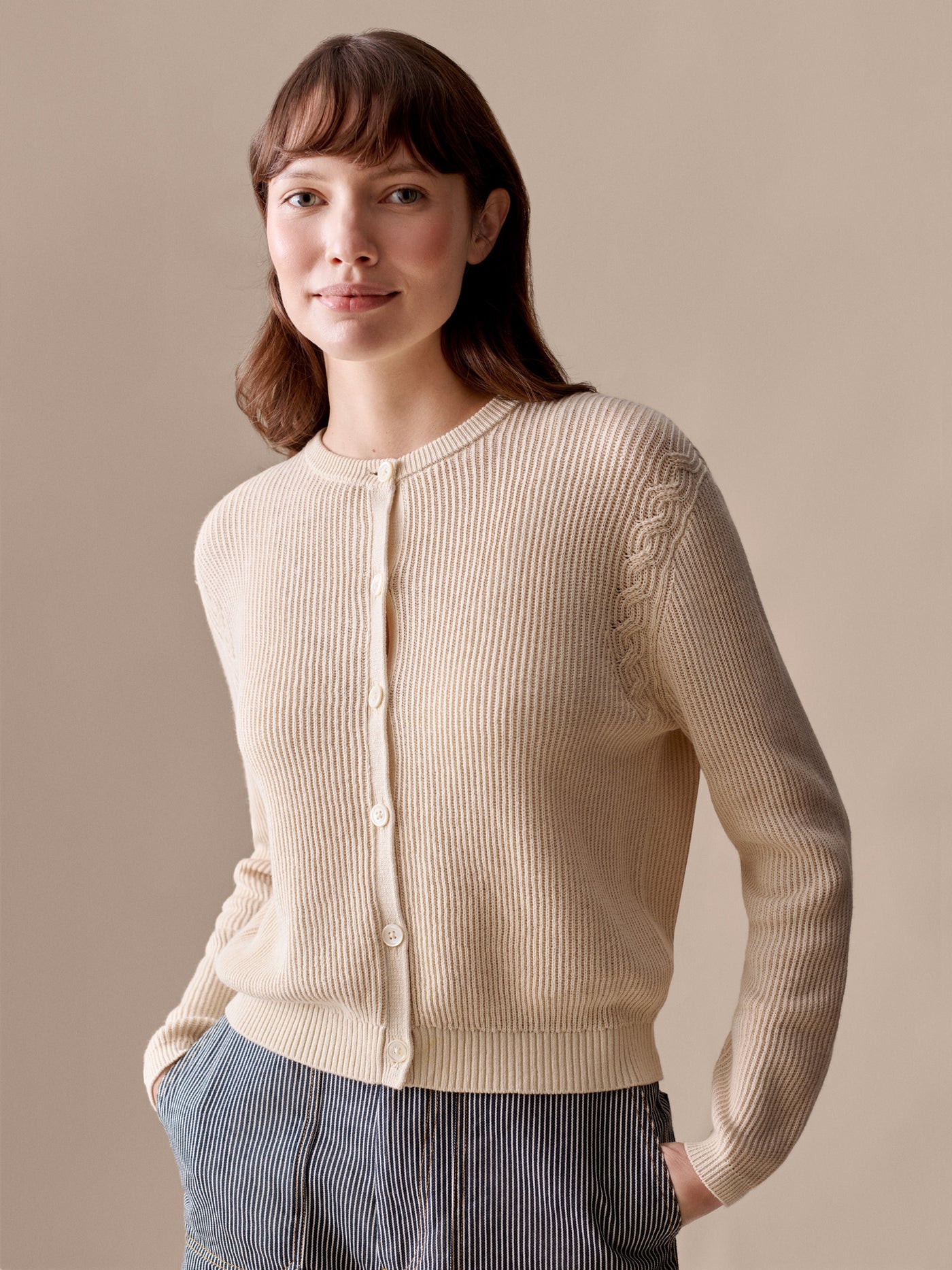 Lisbetha round neck cardigan