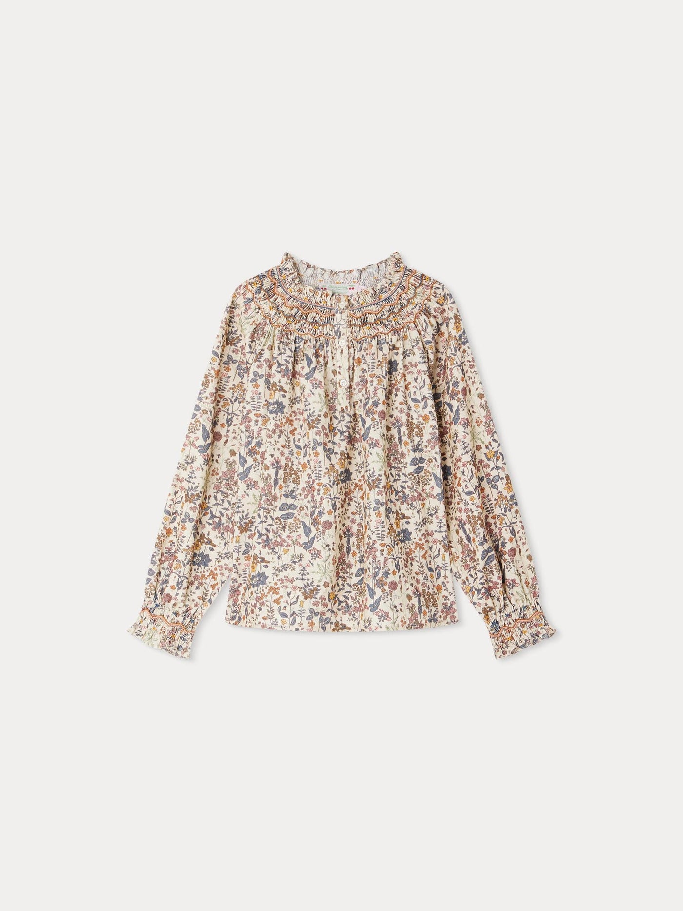 Pétale smocked Liberty fabric blouse