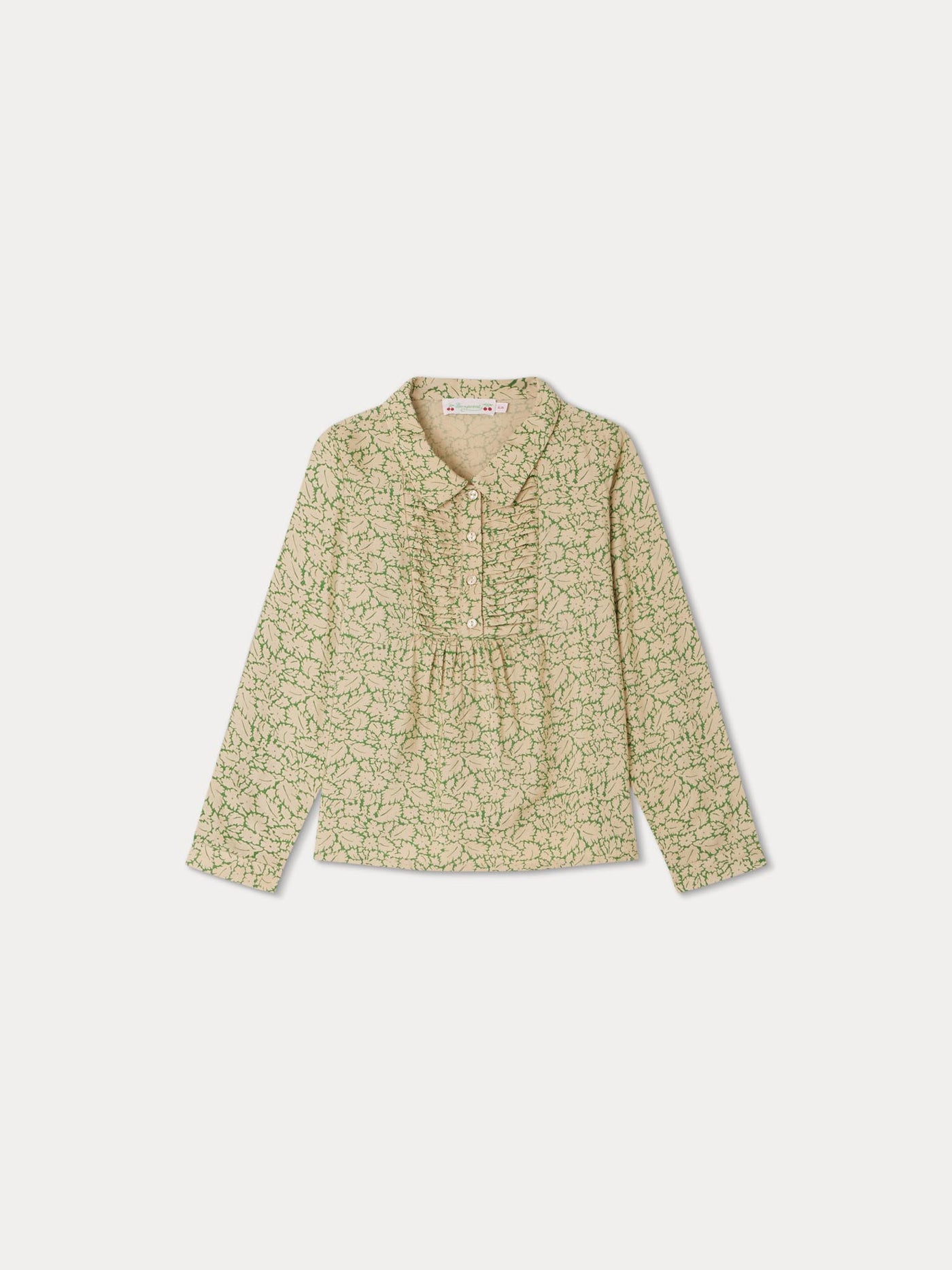 Glycine pleated collar blouse