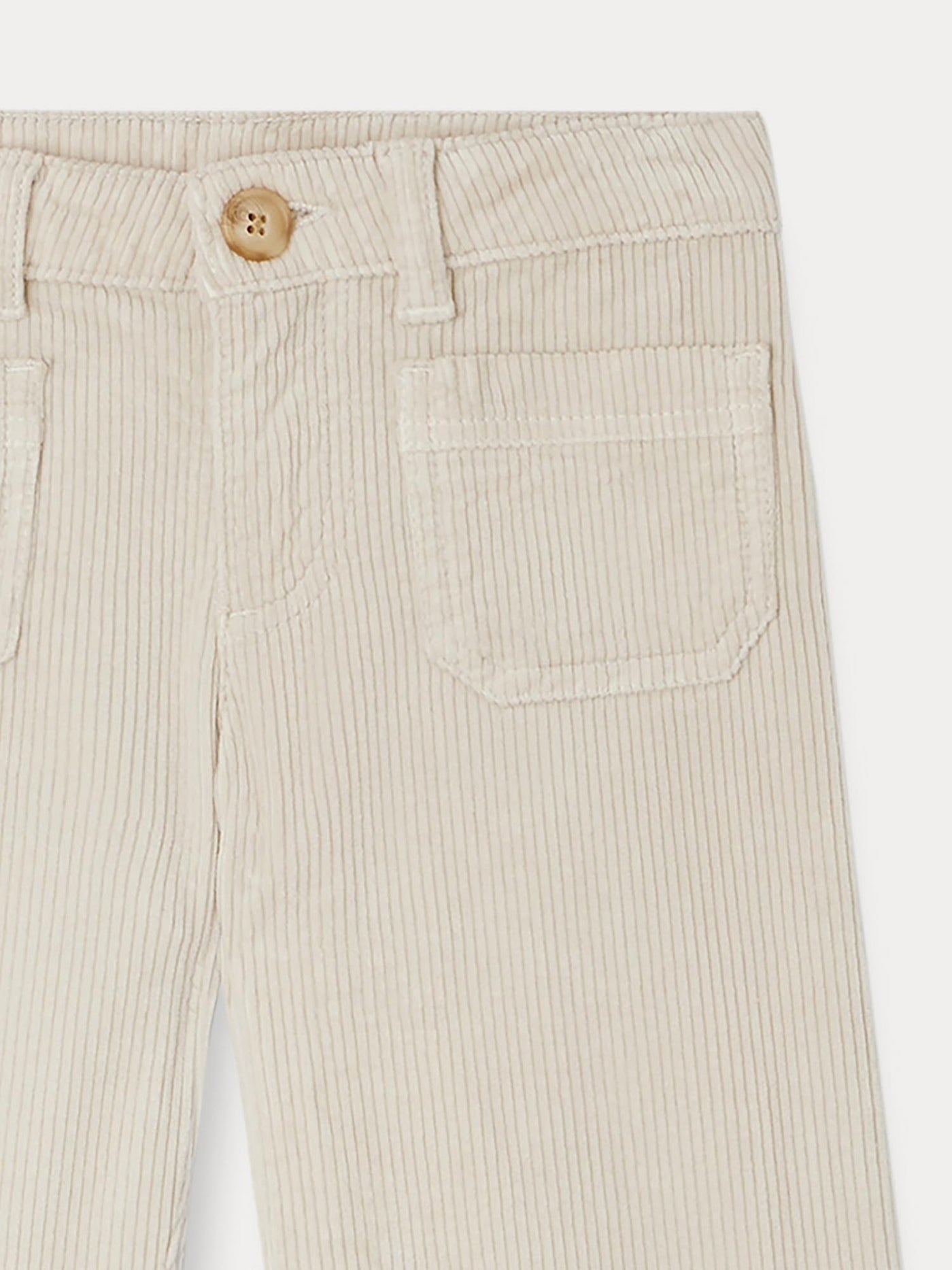 Junon pants in white corduroy