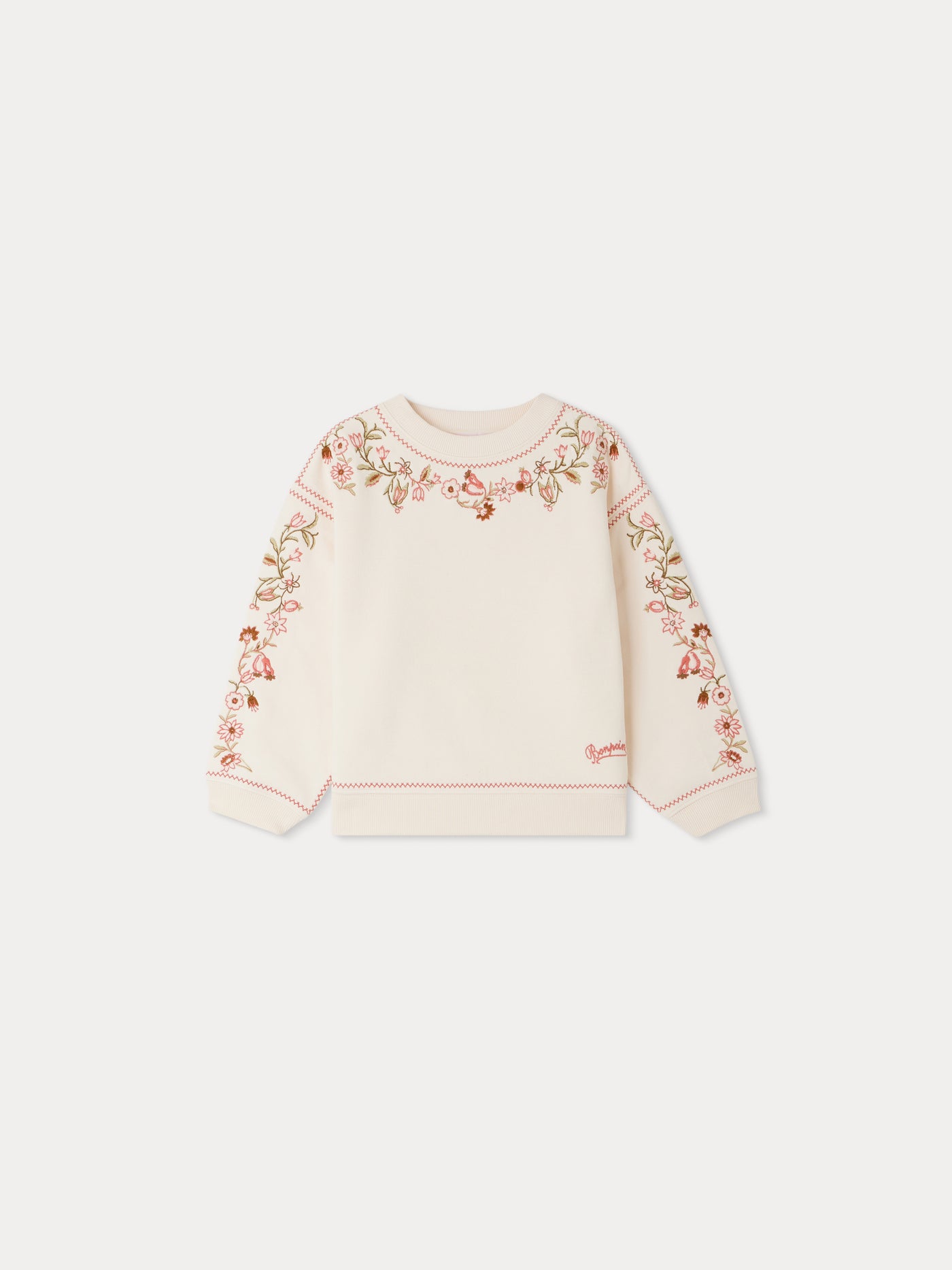 Dolores sweatshirt with floral embroidery