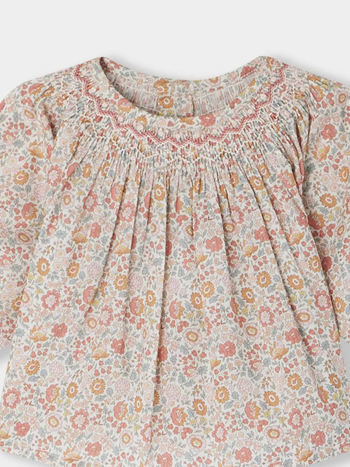 Griotte blouse in orange Liberty fabric