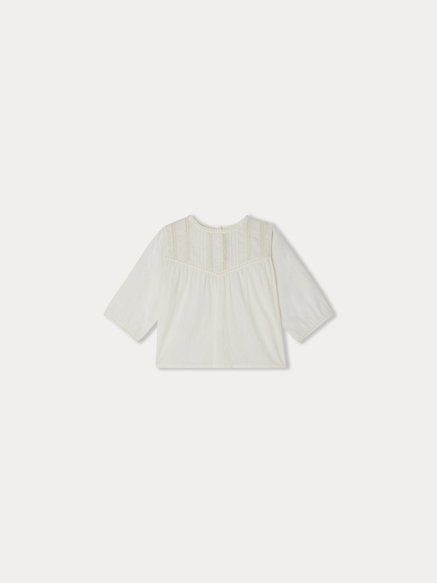 Chloe blouse with embroidery and lace