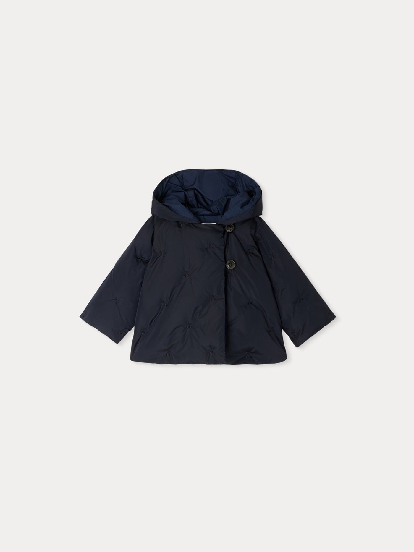 Bonno midnight blue puffer jacket with embroidery