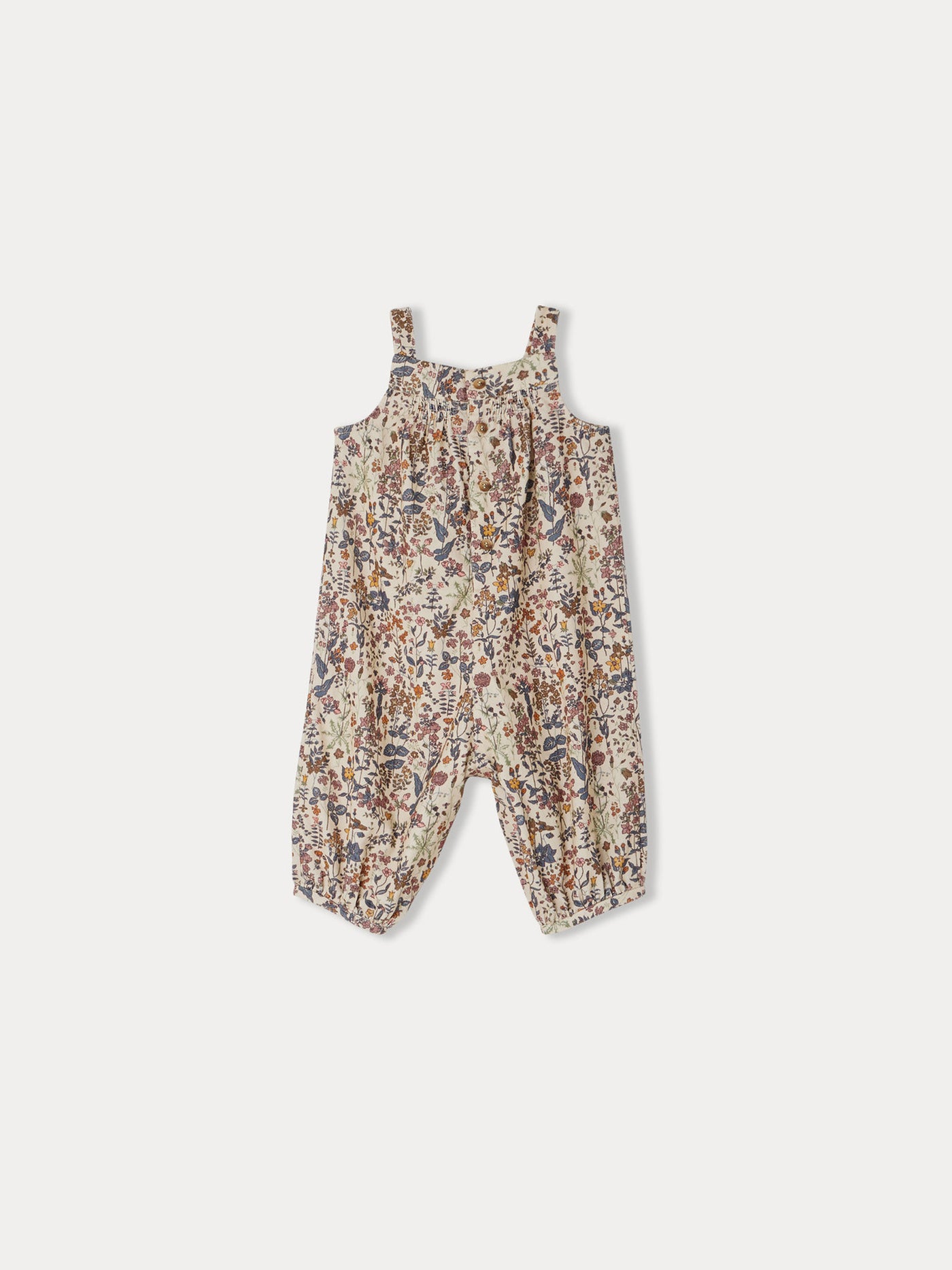 Nucci overalls in velvet Liberty fabric