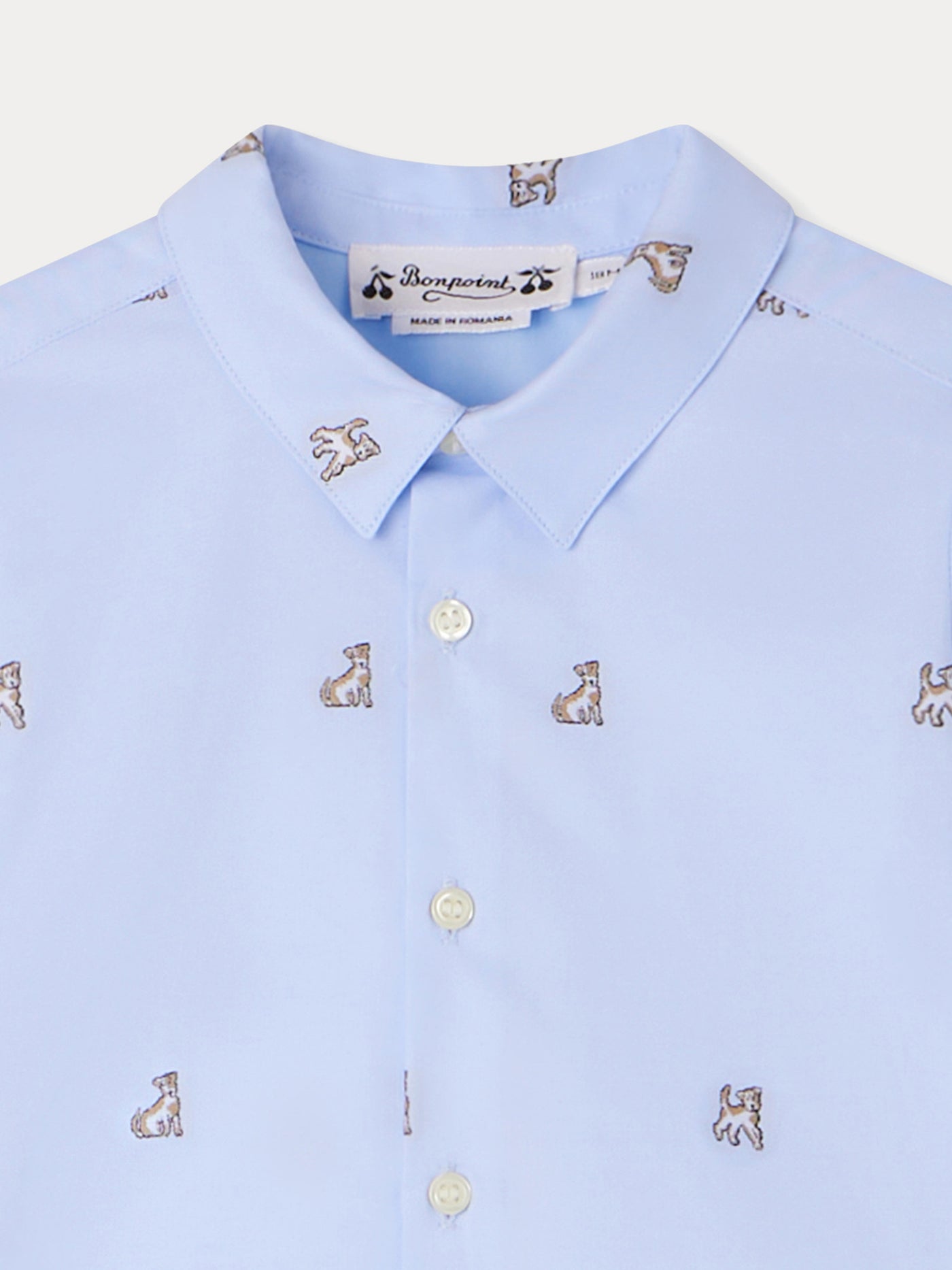 Malo blue patterned shirt