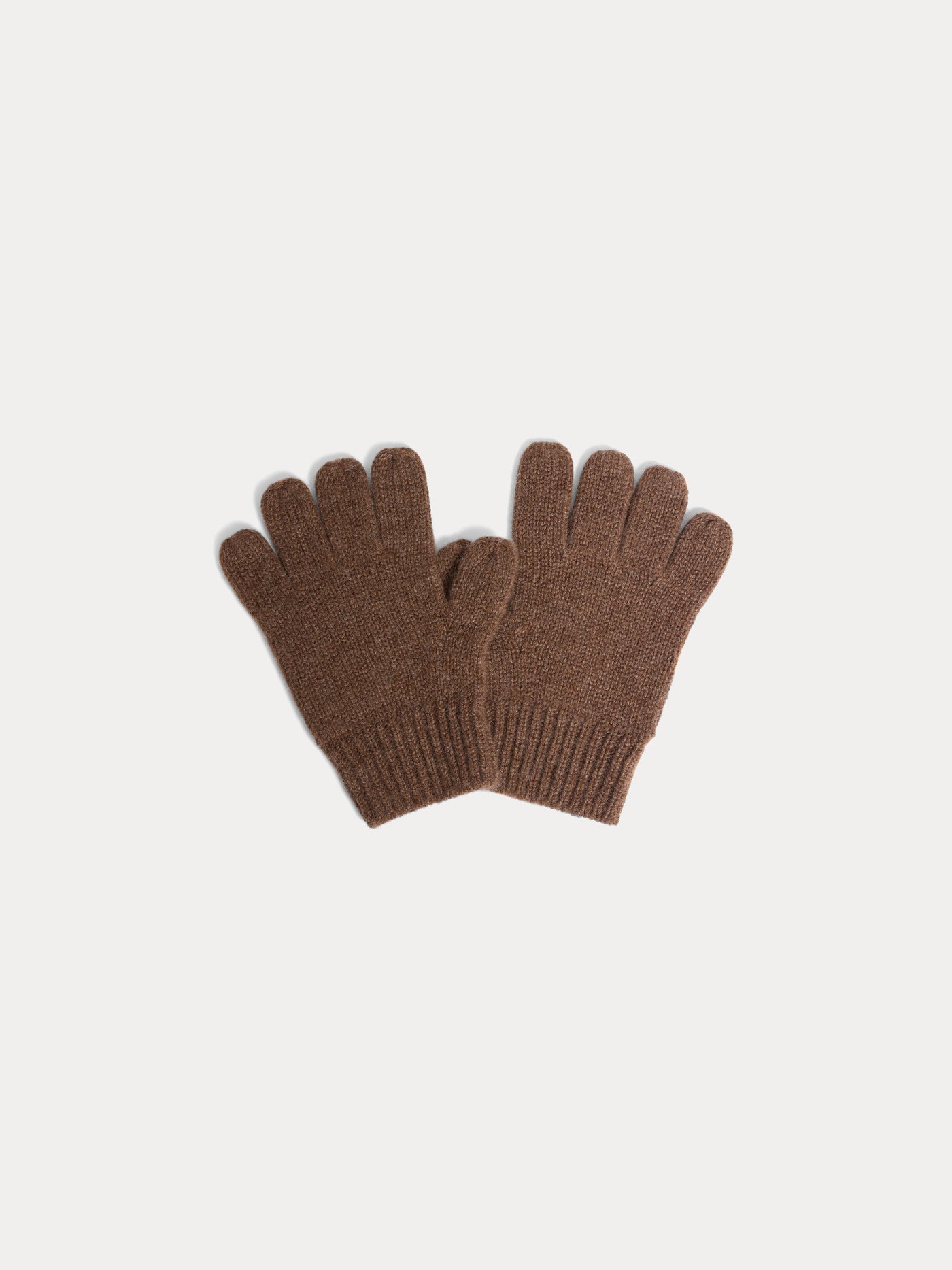 Birk brown gloves in cashmere