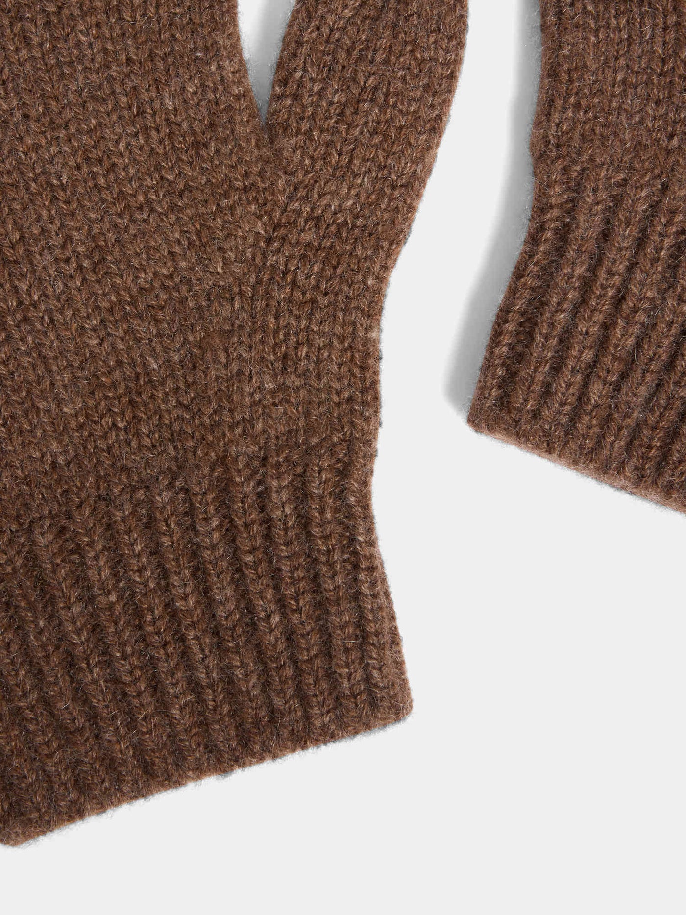 Birk brown gloves in cashmere
