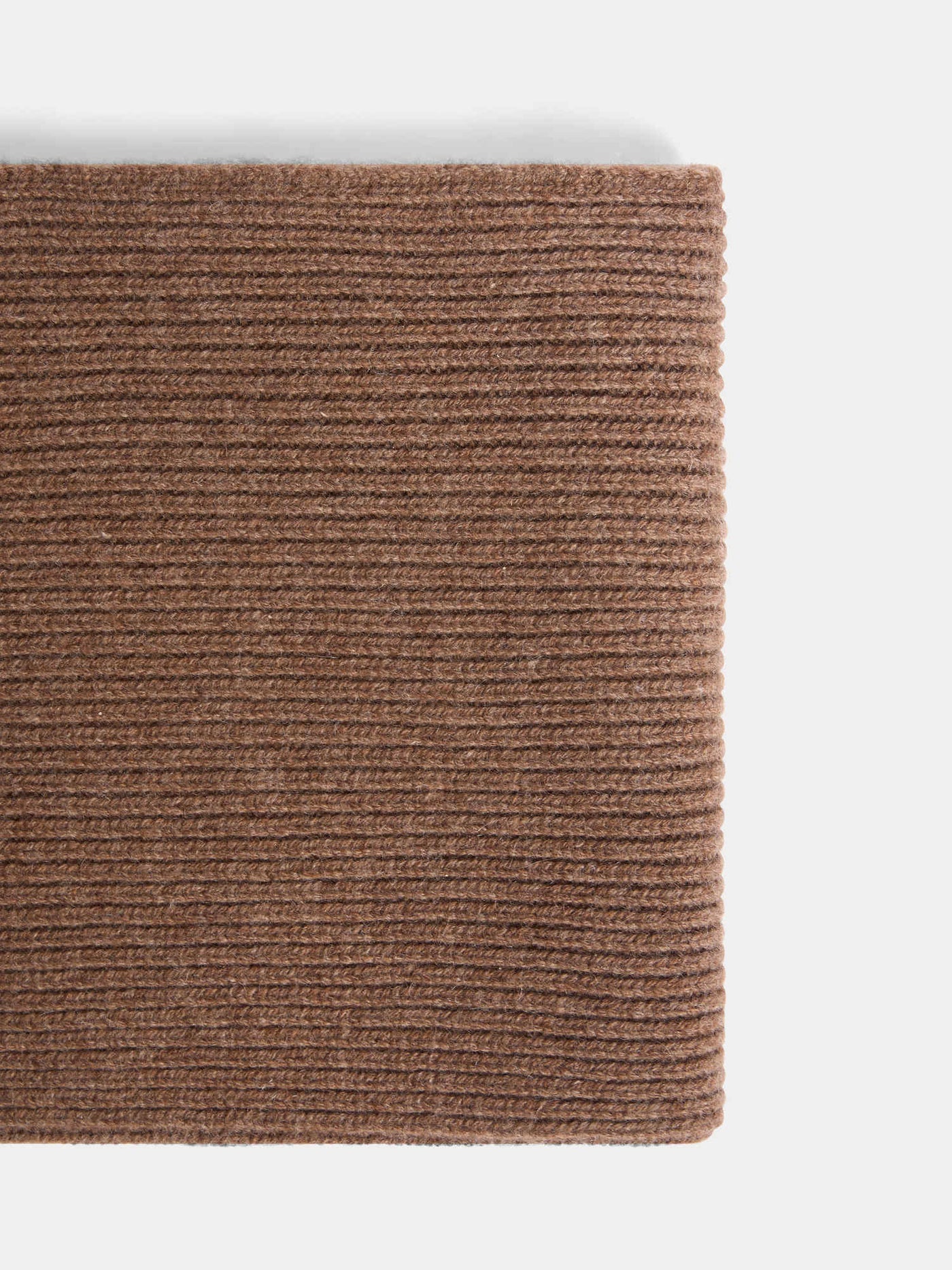Tatodine double-layered coffee cashmere snood