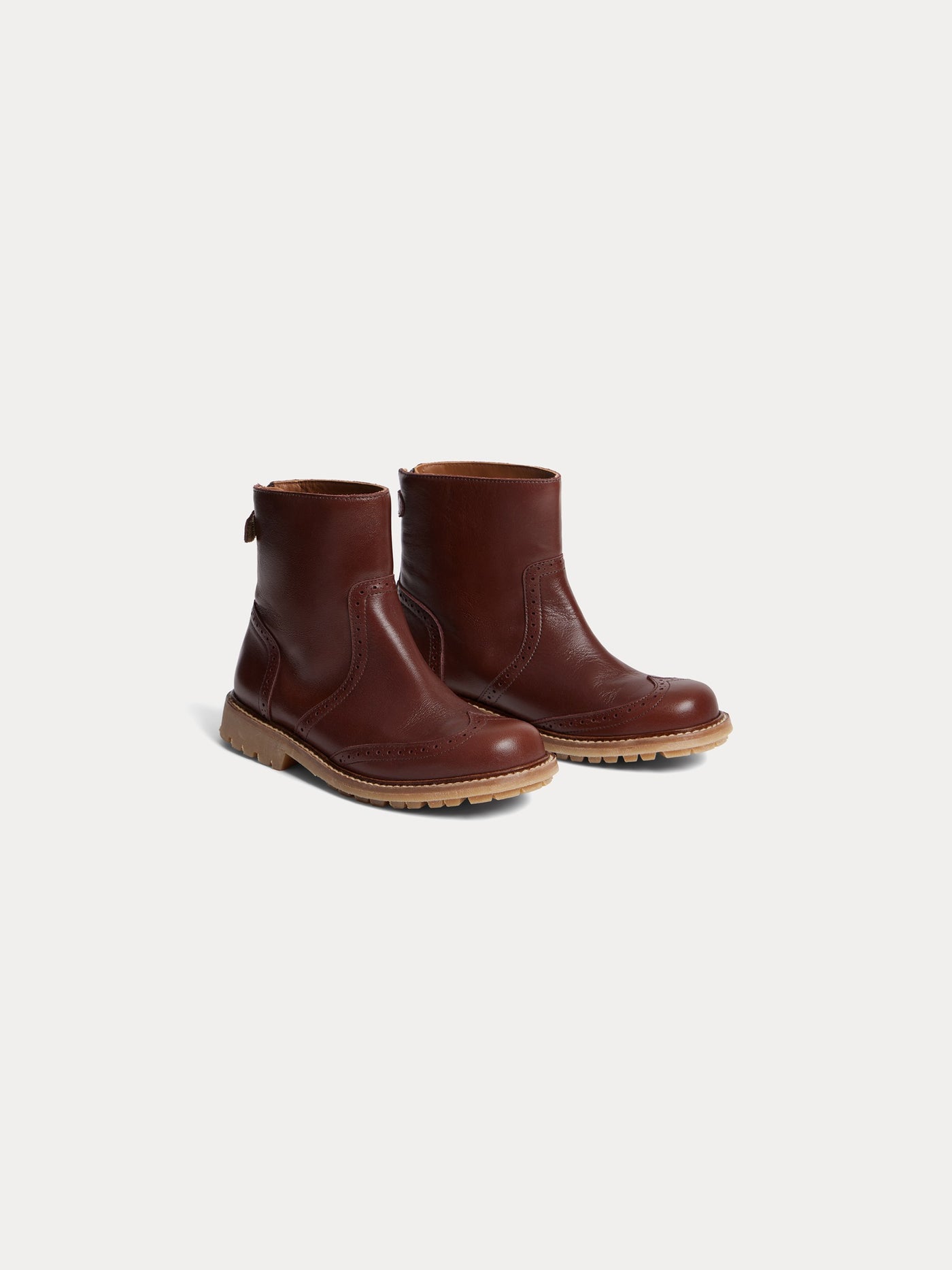 Jimin brown leather boots