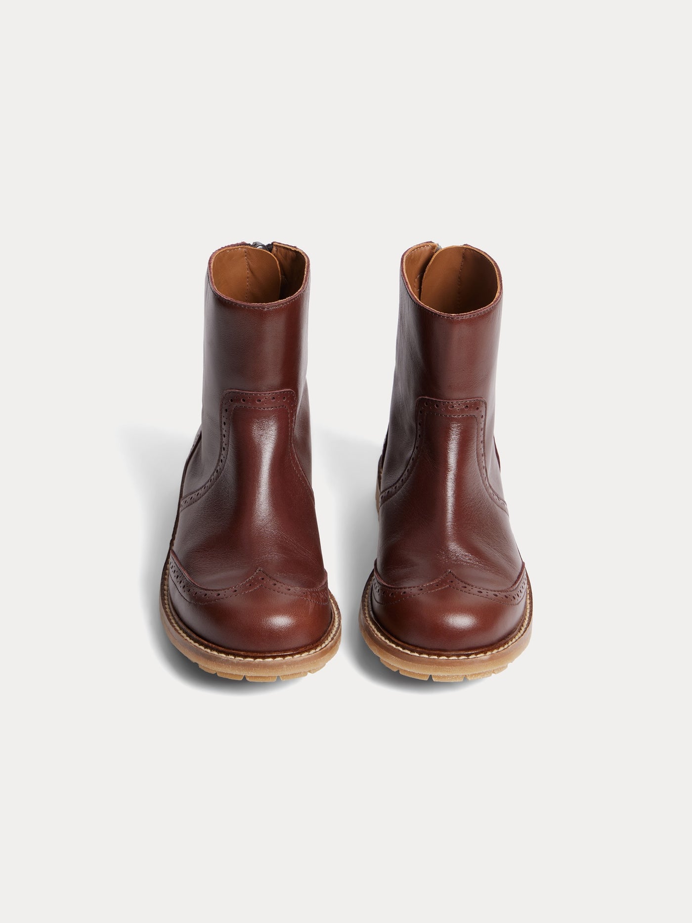 Jimin brown leather boots