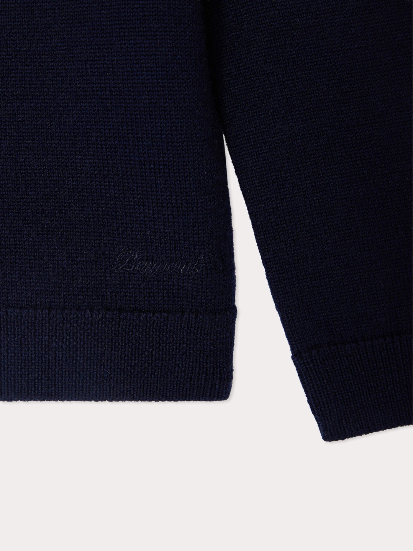 Jud Embroidered Made To Last Since 1975 Wool Sweater