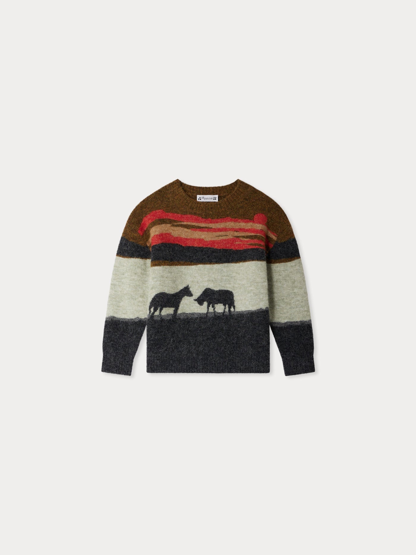 Javier jacquard sweater with horse motif