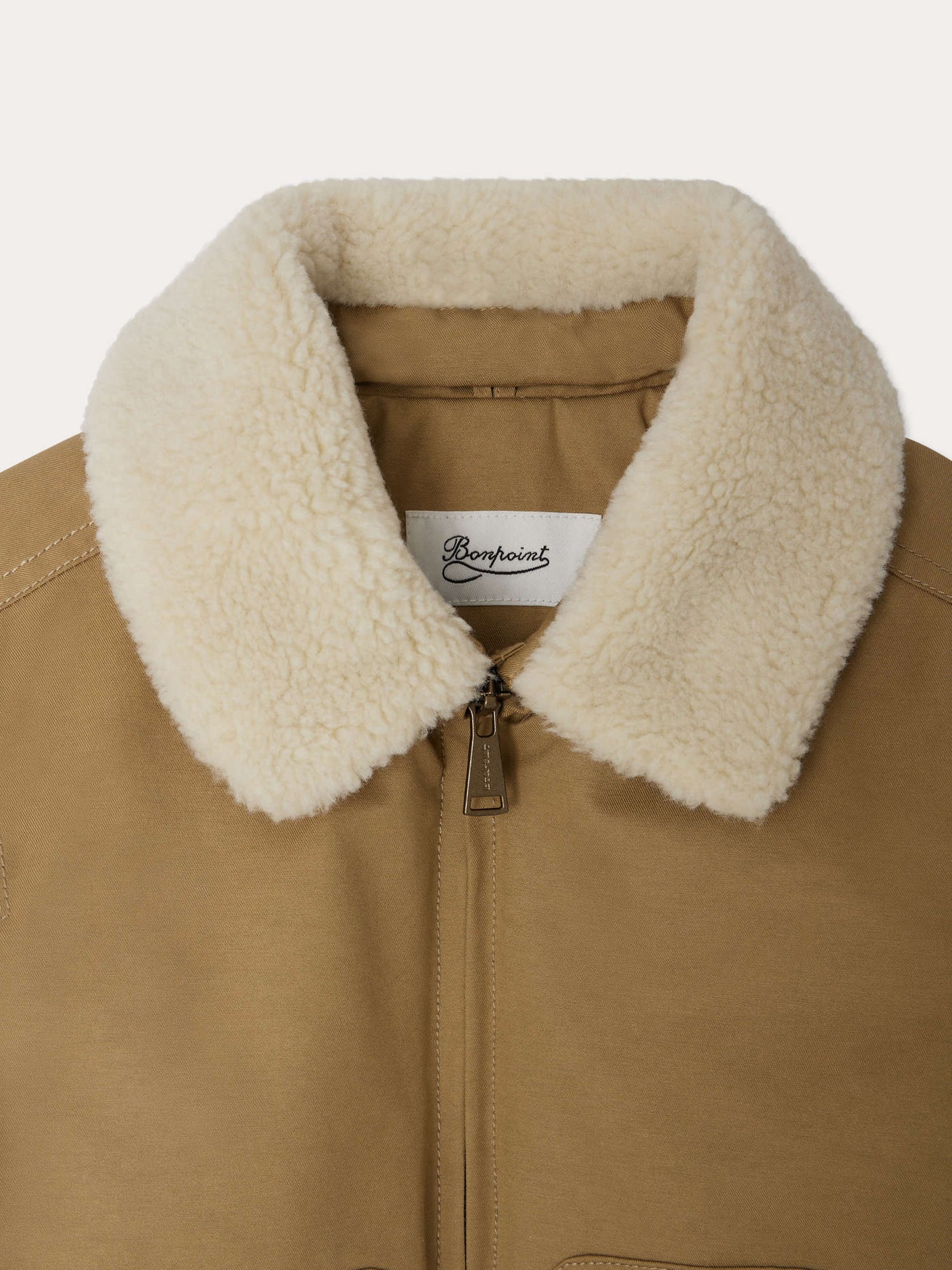 John quilted jacket with removable collar