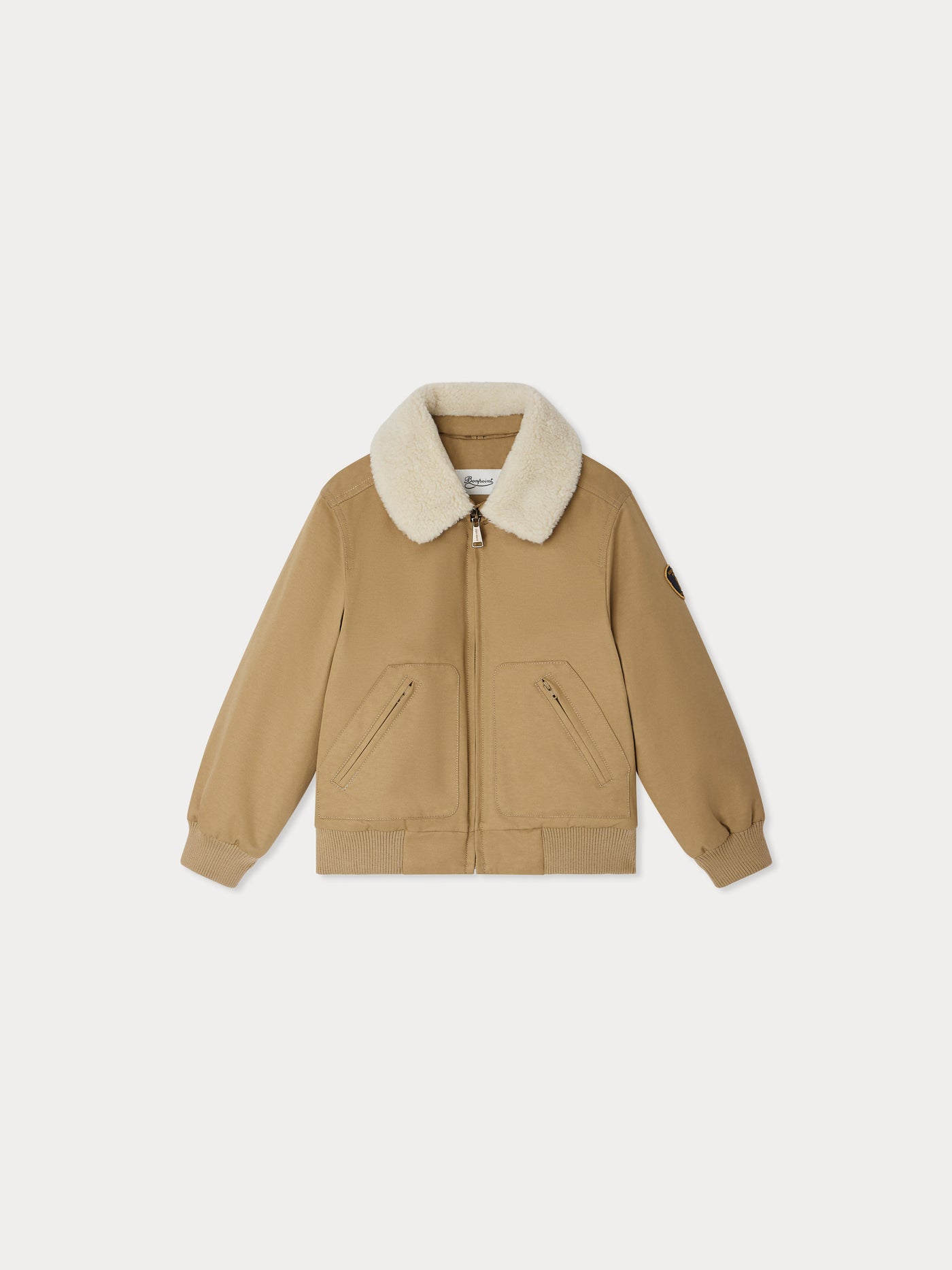 John quilted jacket with removable collar