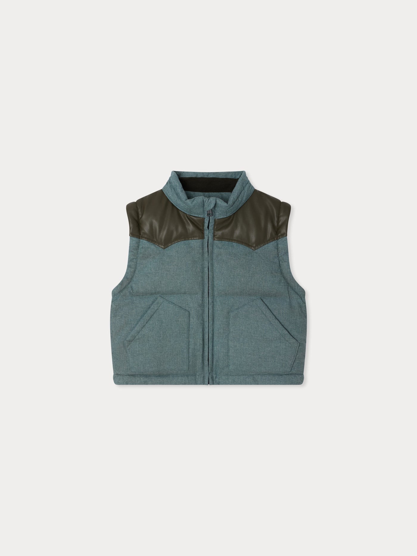 Jareth down jacket with hood and removable sleeves