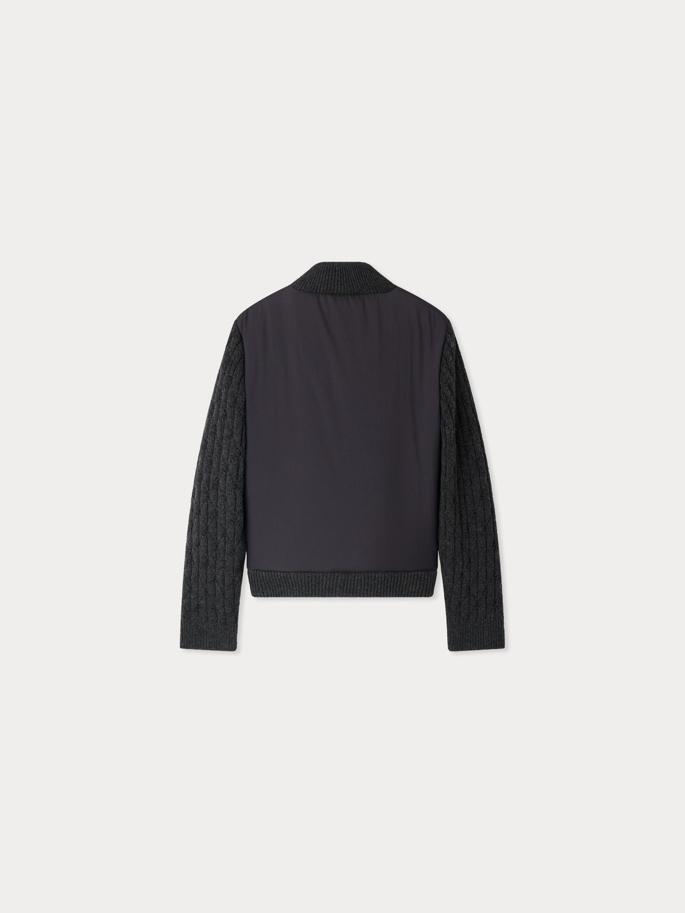 Jarod fancy knit vest and down jacket