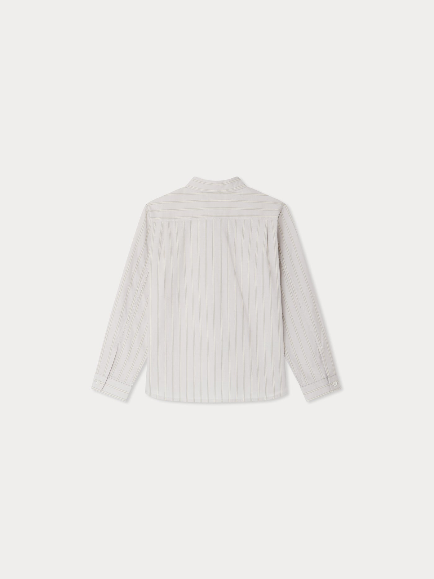 Tangui shirt with pointed collar and striped poplin