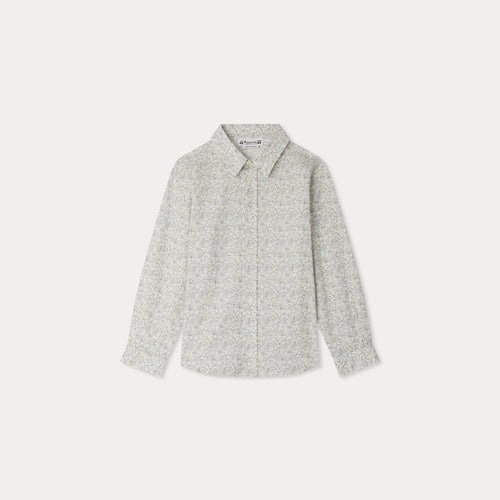 Daho printed shirt in organic cotton poplin