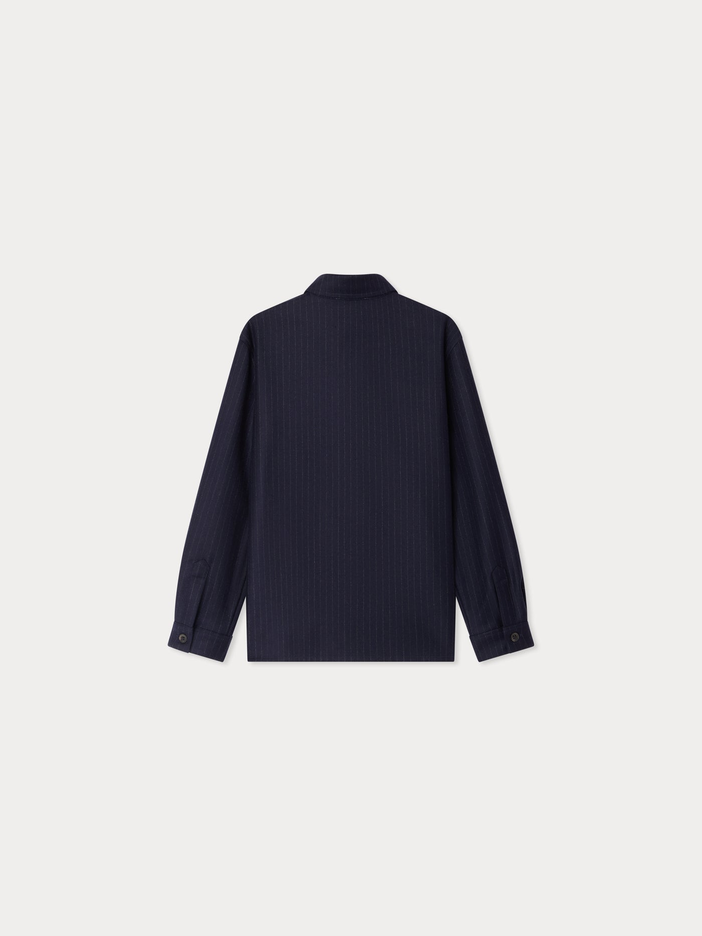 Gustave blue wool tennis striped shirt