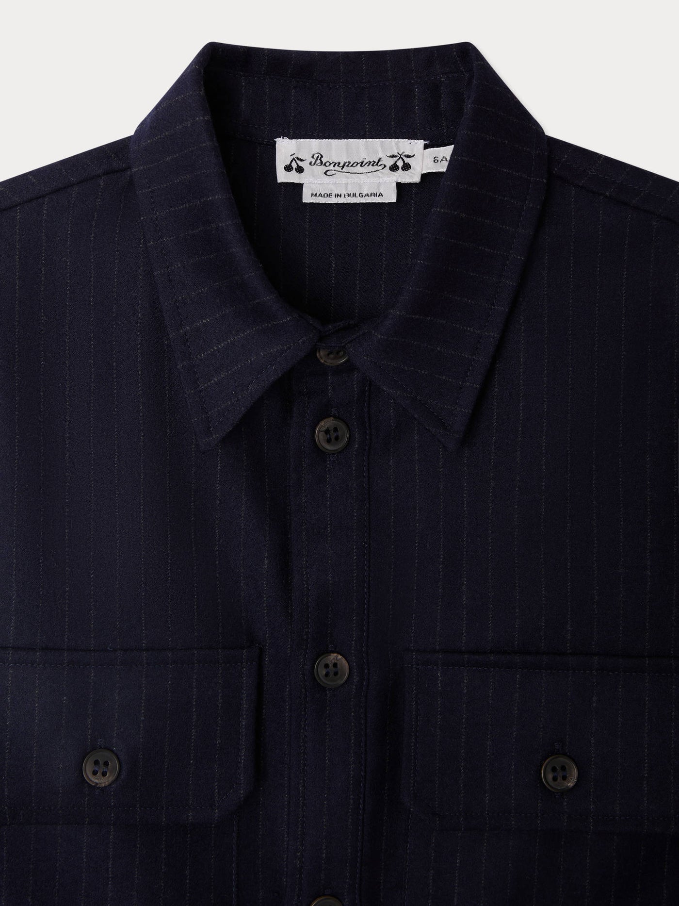 Gustave blue wool tennis striped shirt