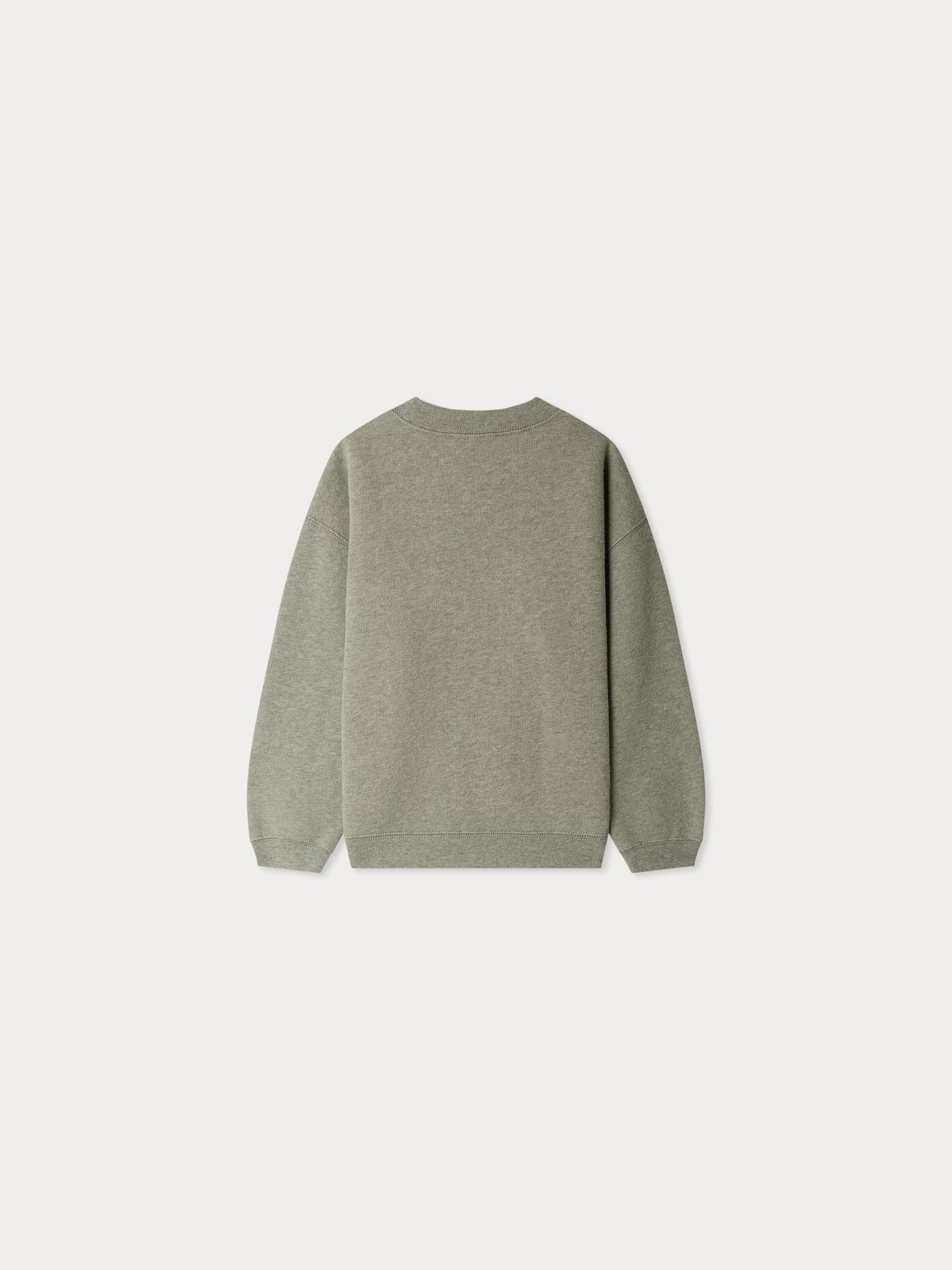 Tonino sweatshirt with Bonpoint Heritage logo embroidery in gray organic cotton