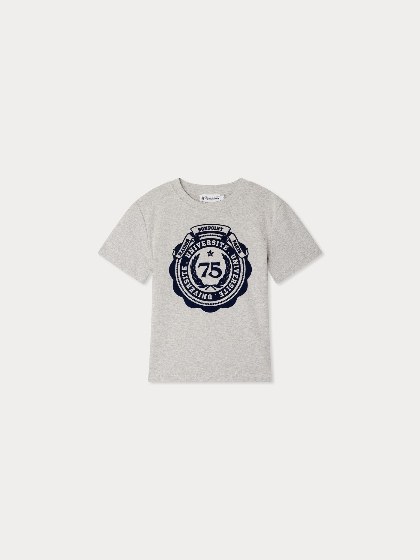 Thibald University Crest Print T-shirt in organic cotton