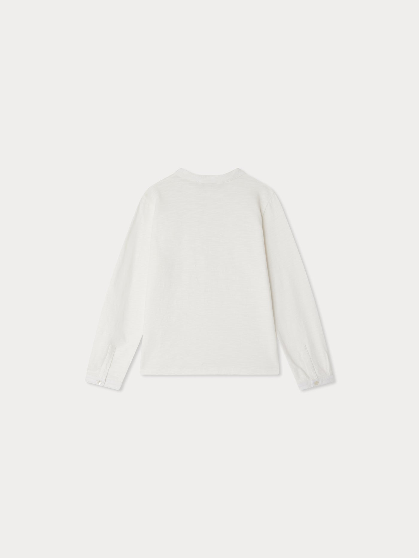 Jartiste T-shirt with pocket and embroidery in white organic cotton