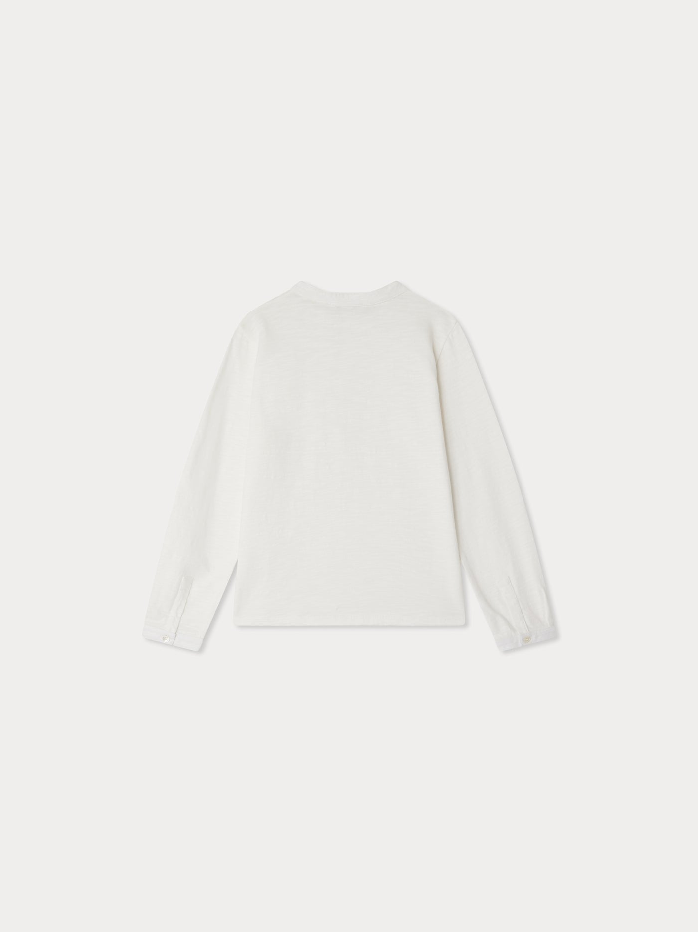 Jartiste T-shirt with pocket and embroidery in white organic cotton