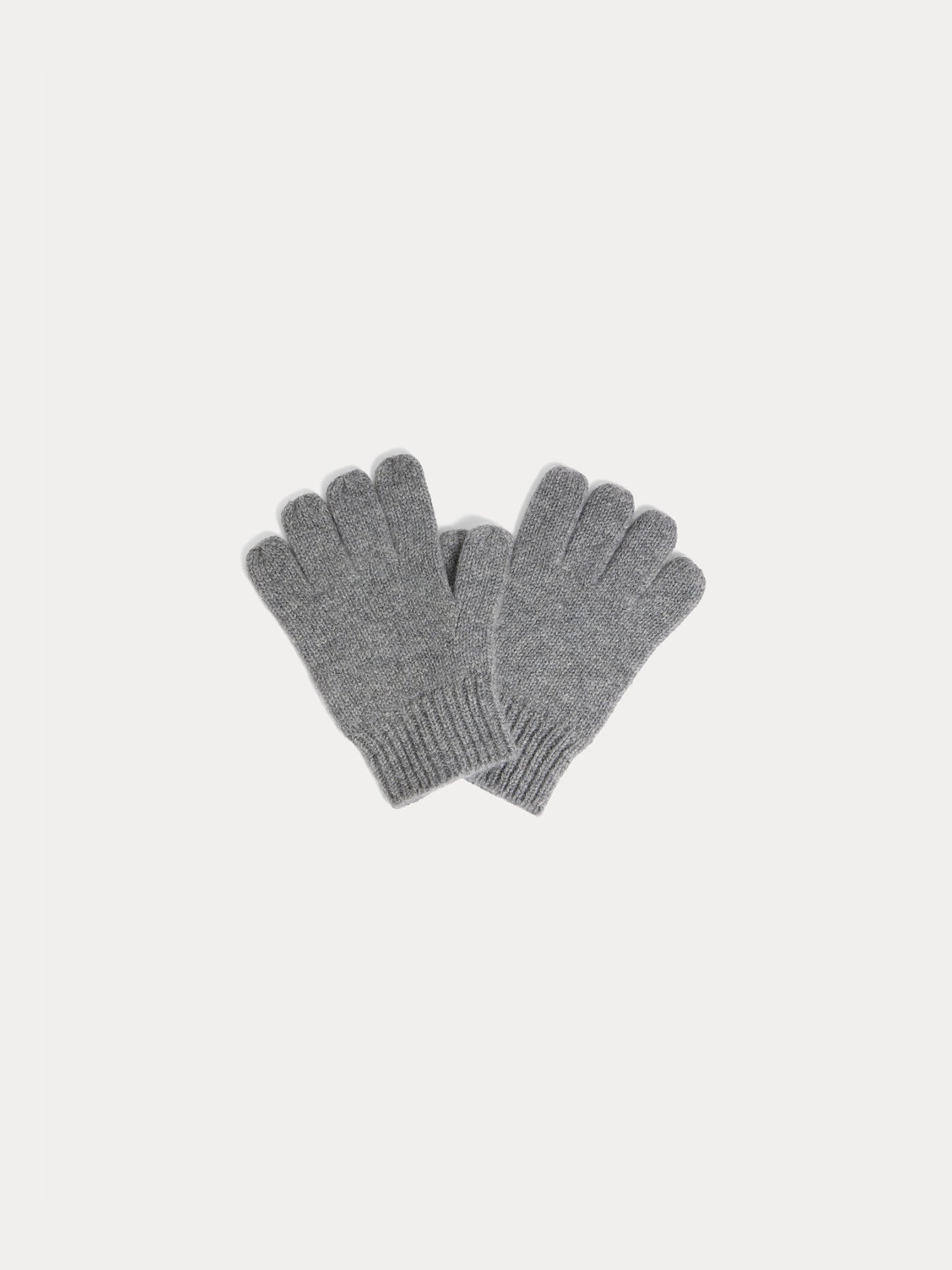 Birk gray cashmere gloves