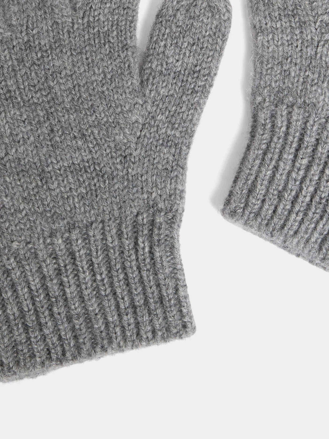 Birk gray cashmere gloves