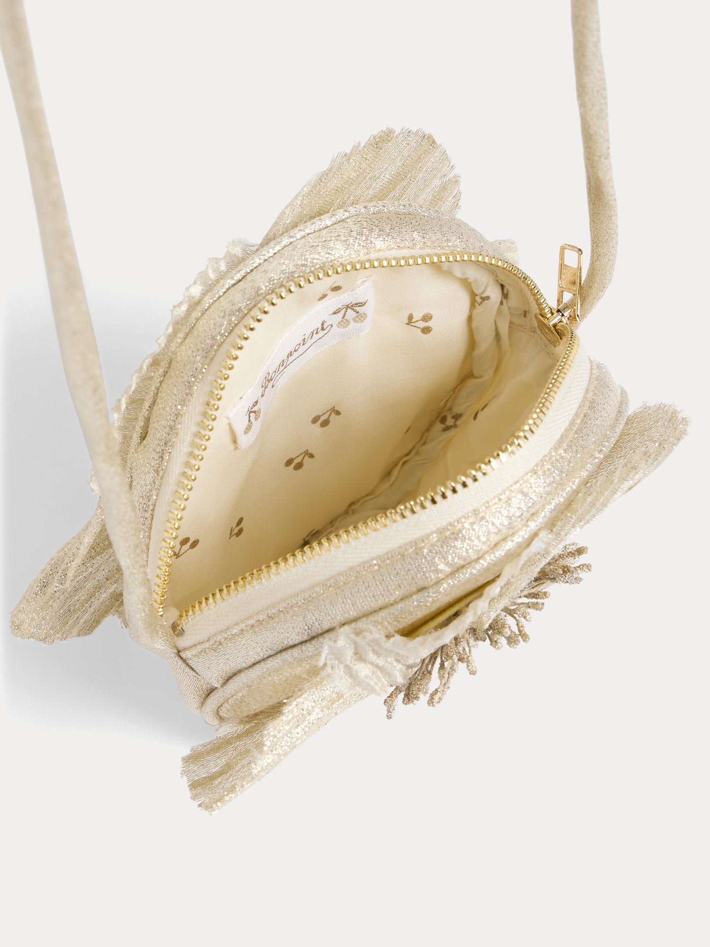 Jordan bag in gold lamé fabric