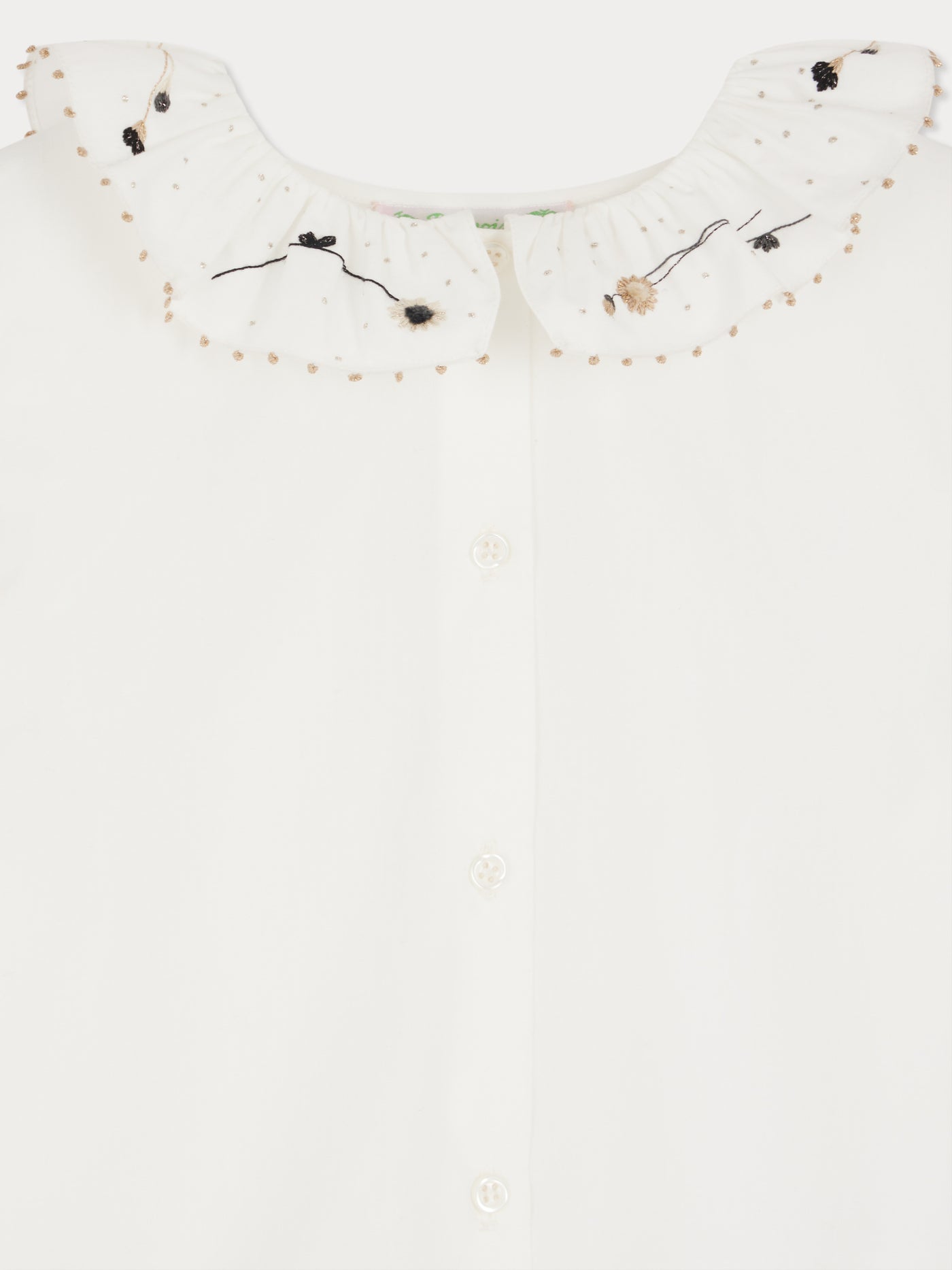 Jora blouse with ruffled collar