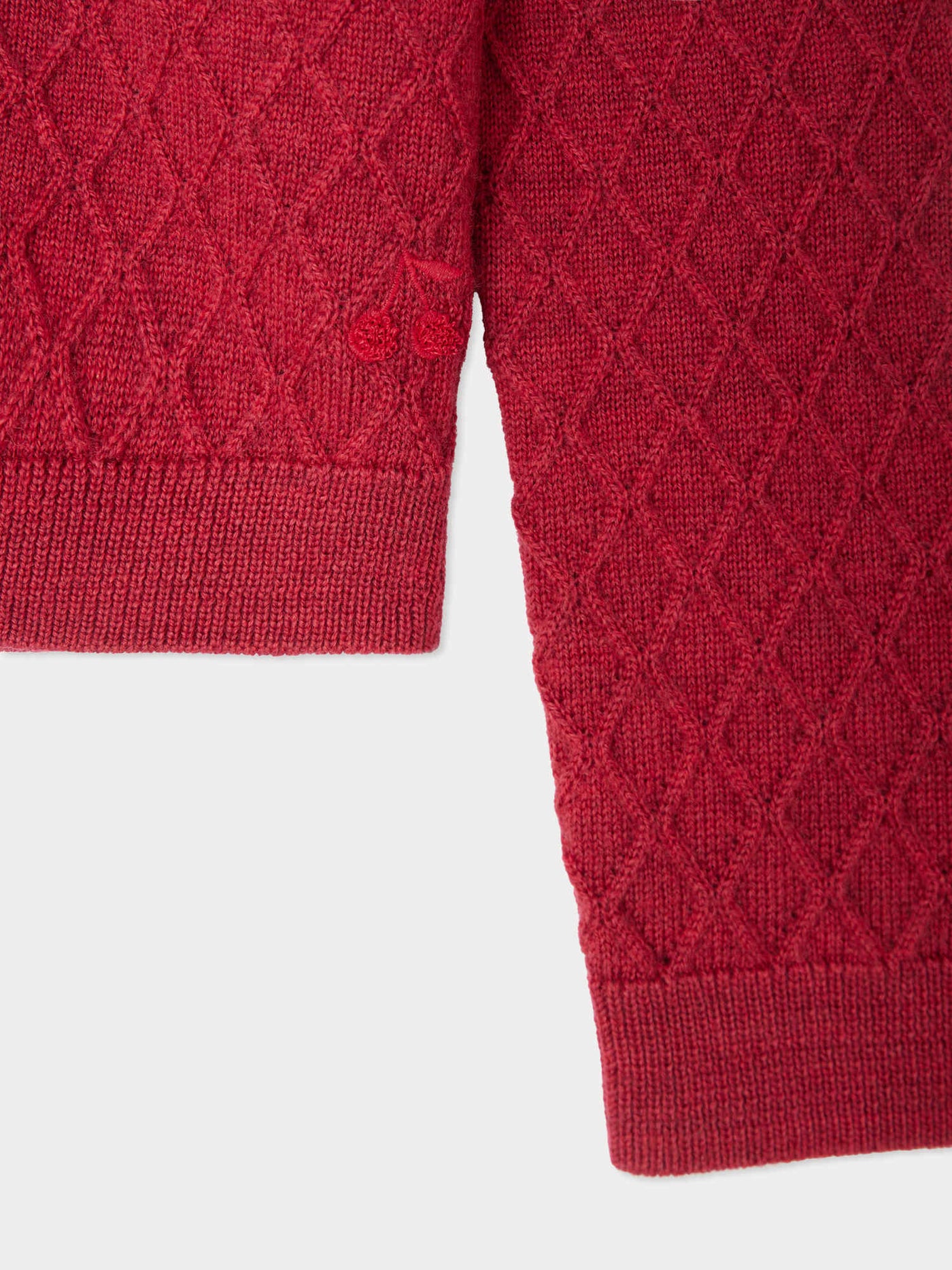 Garancie cardigan with fancy stitch