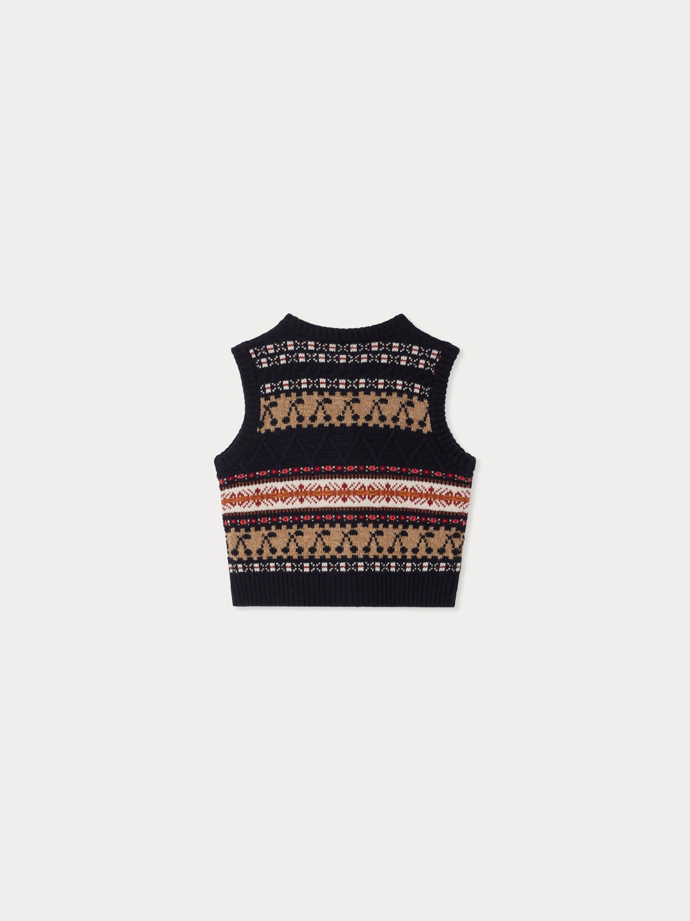 Janou sleeveless wool cardigan