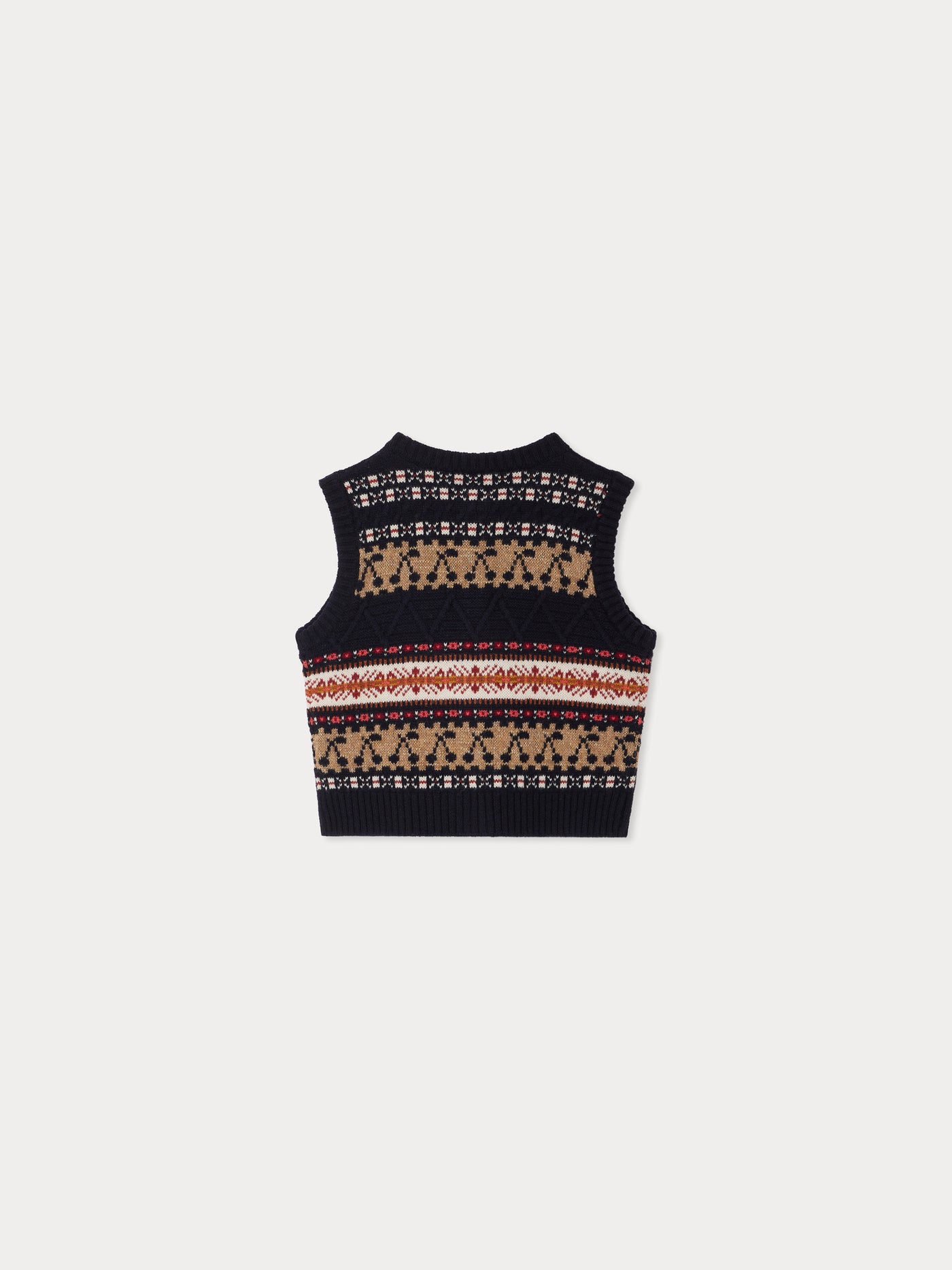 Janou sleeveless wool cardigan