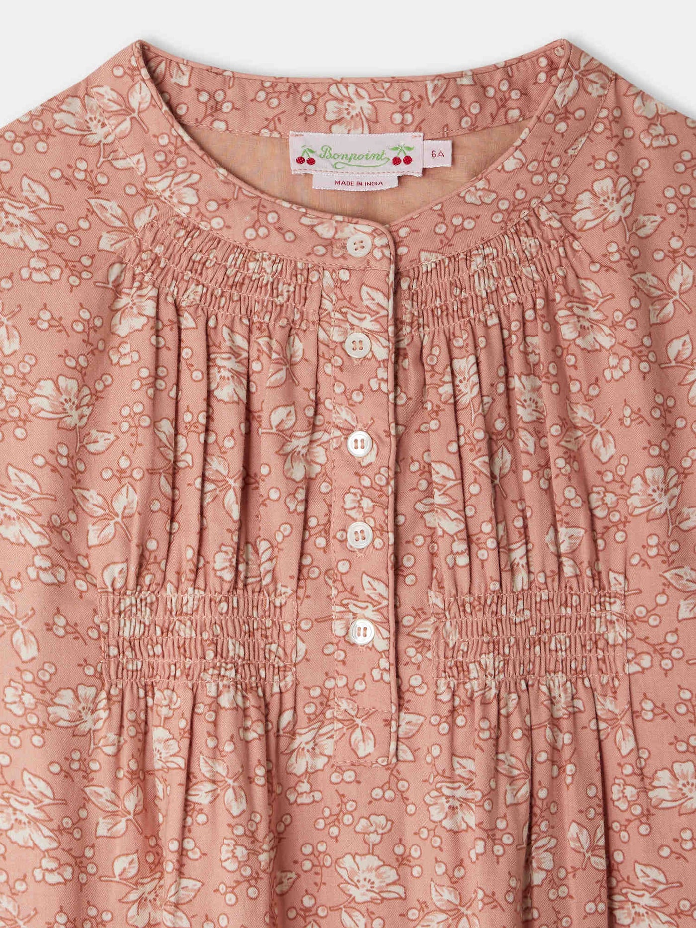 Tania dress with floral print in organic cotton