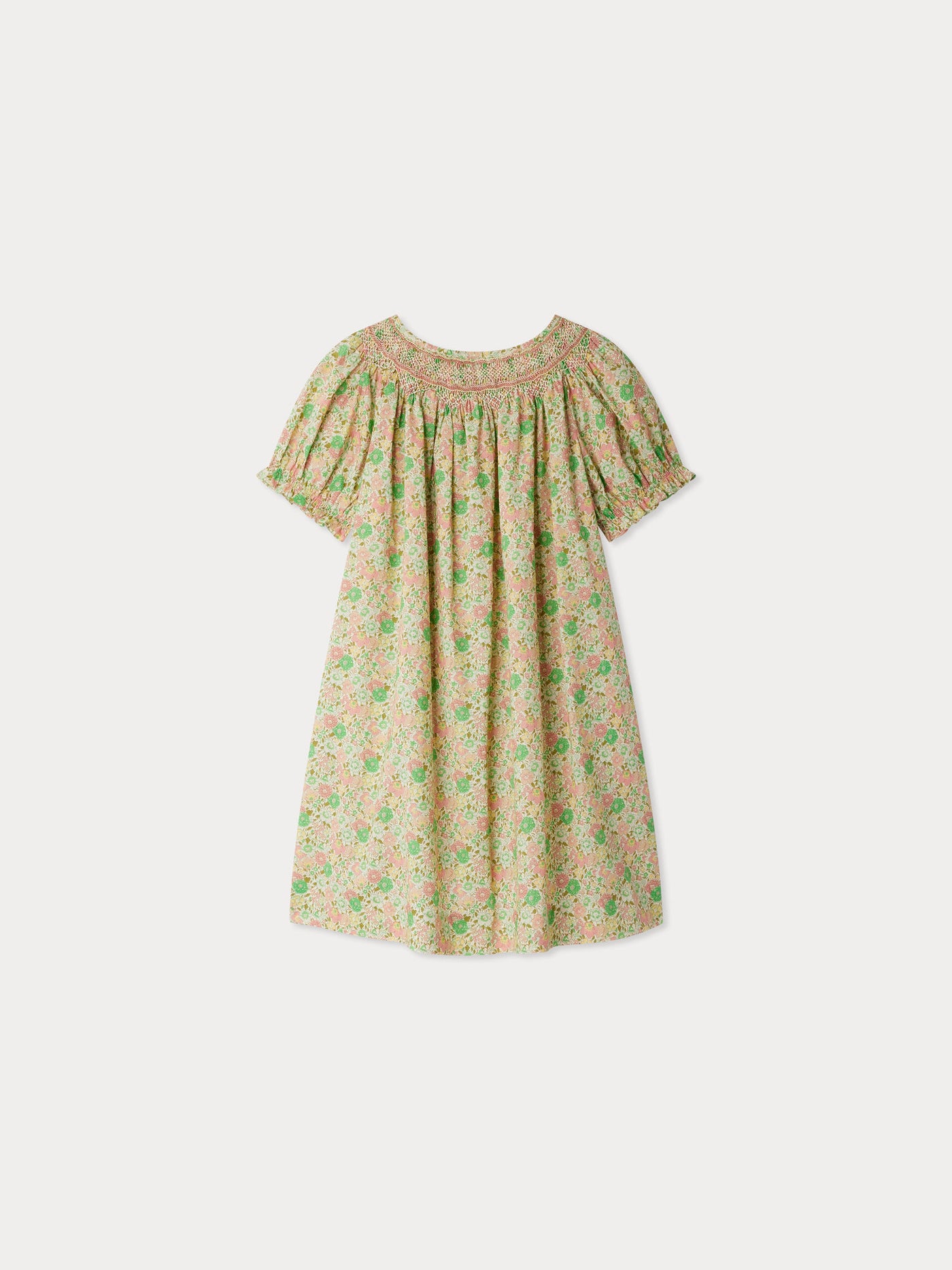 Jarah smocked dress made with Liberty fabrics