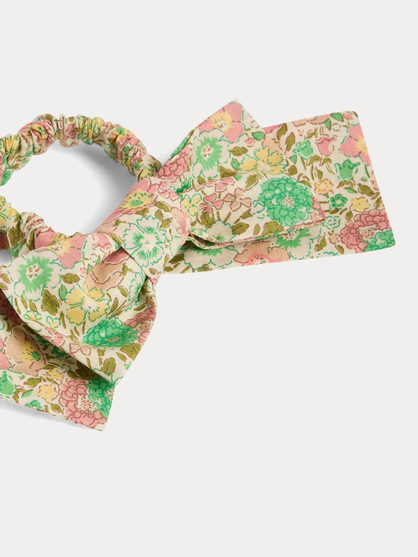 Jeani scrunchie in pink Liberty fabric