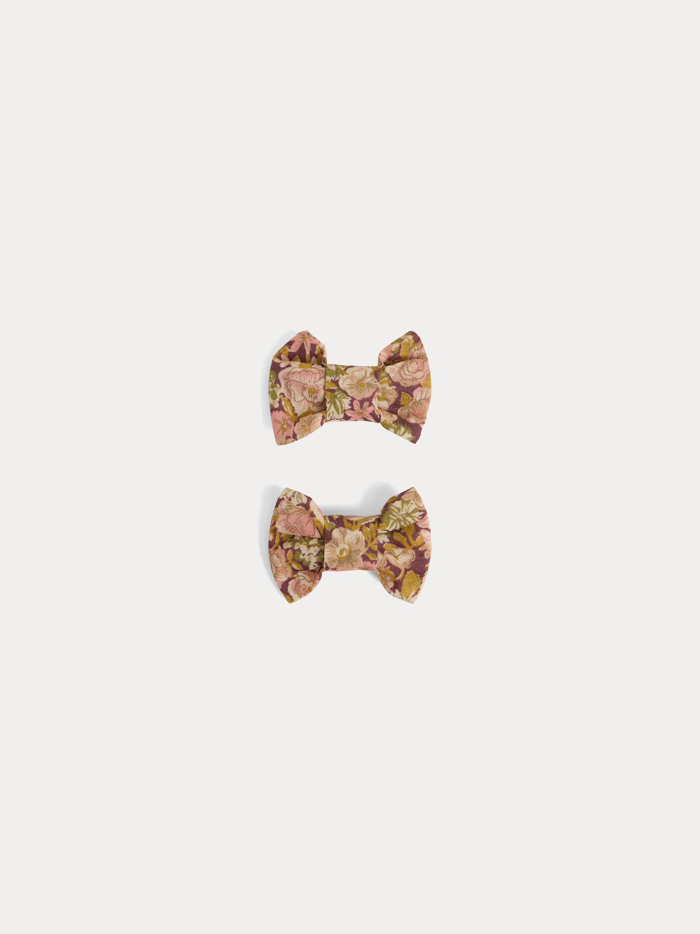 Miniclic barrette in camelia pink Liberty fabric