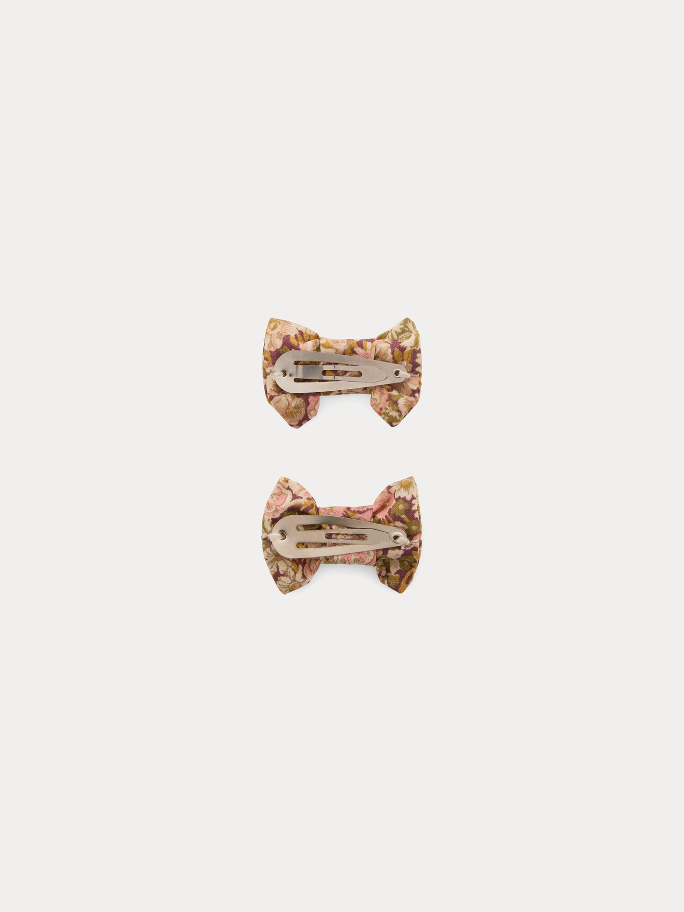Miniclic barrette in camelia pink Liberty fabric