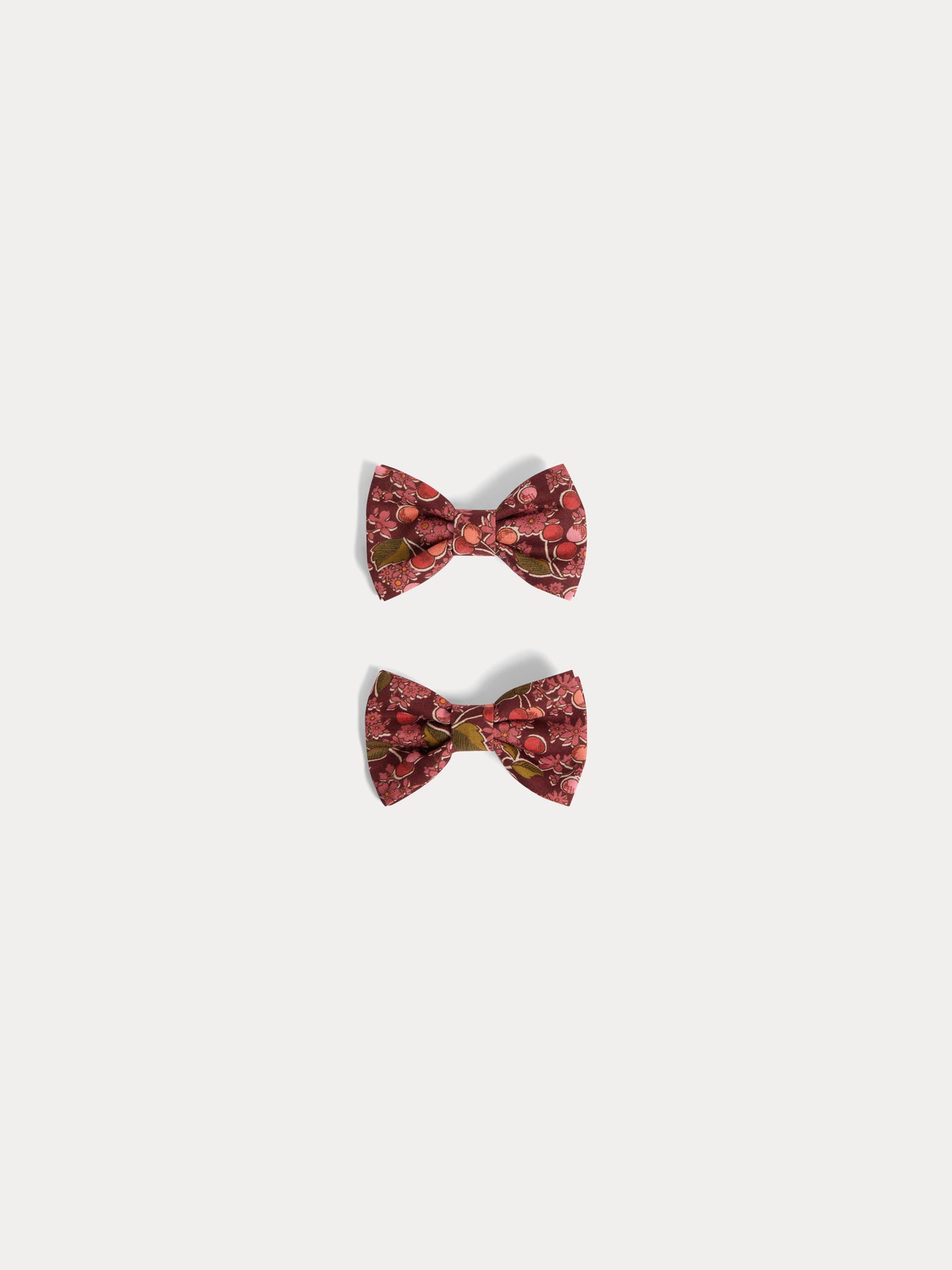Tutu barrette in Liberty fabric in red organic cotton