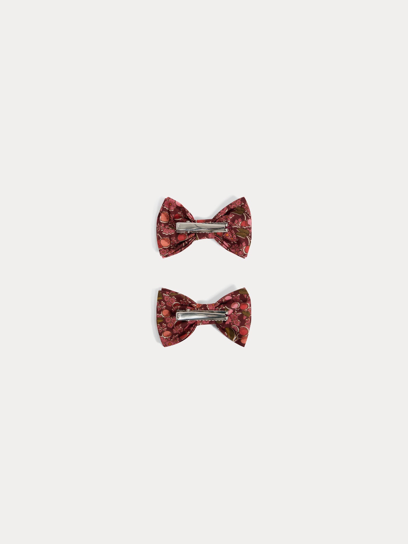 Tutu barrette in Liberty fabric in red organic cotton