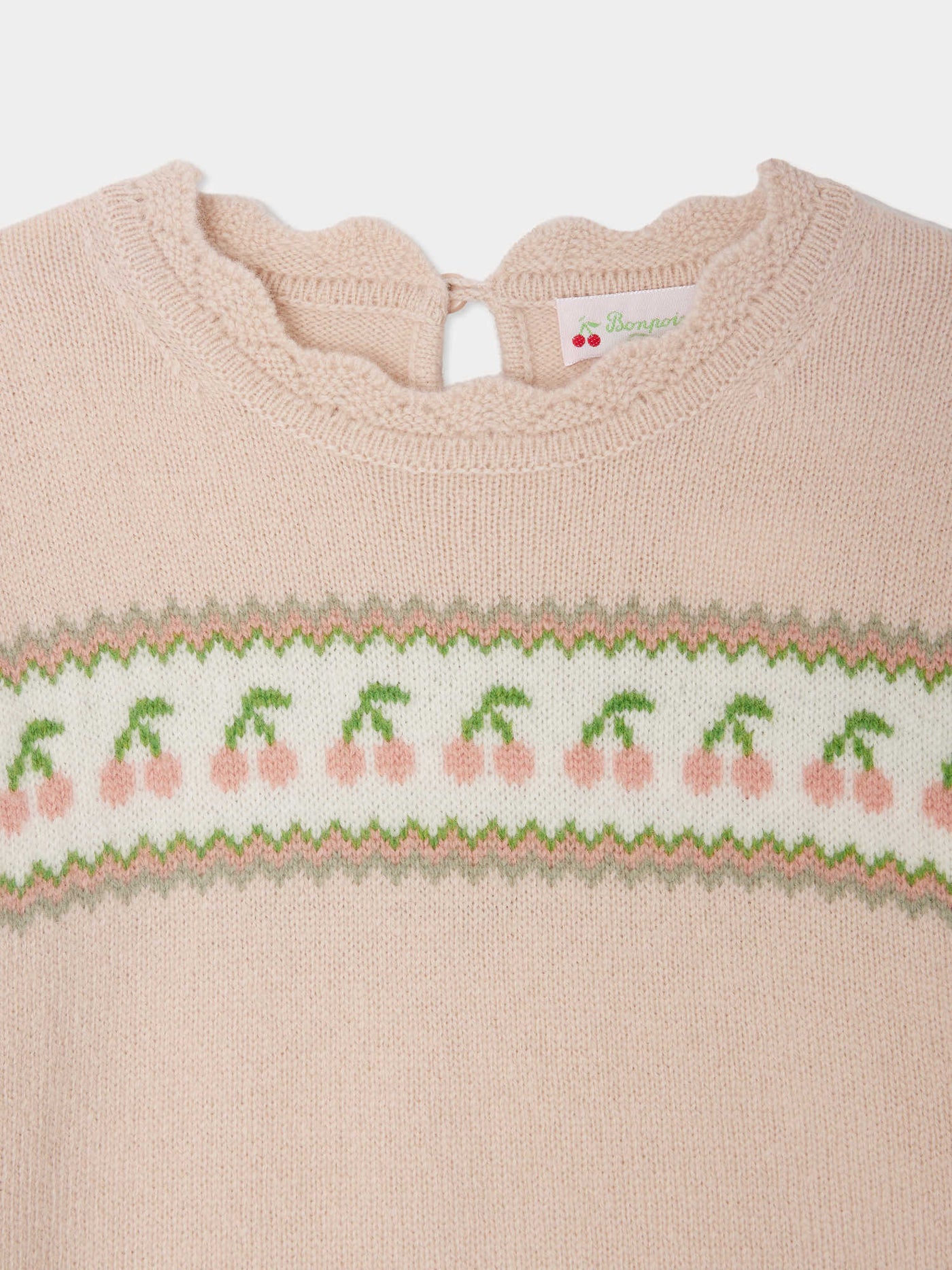 Judith wool jacquard crewneck sweater