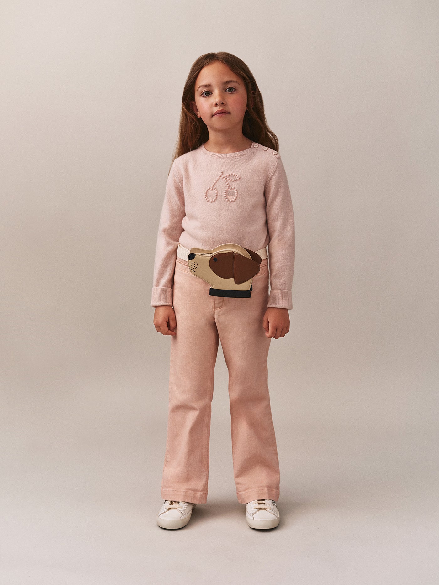 Jaana Cherry Fancy Knit Cashmere Sweater