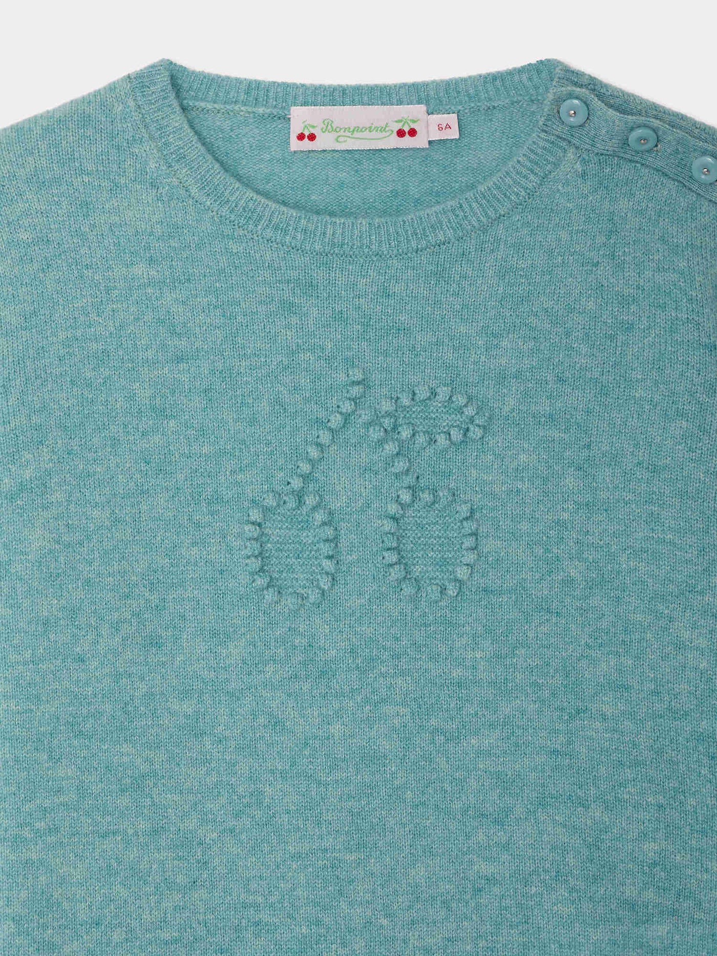 Jaana sweater with fancy cherry cashmere knit