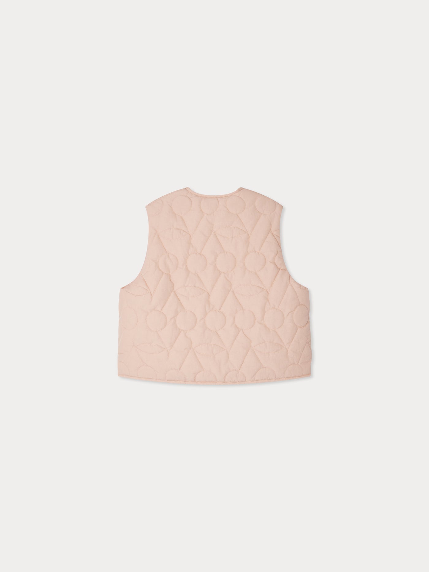 Pink Jilian sleeveless quilted jacket