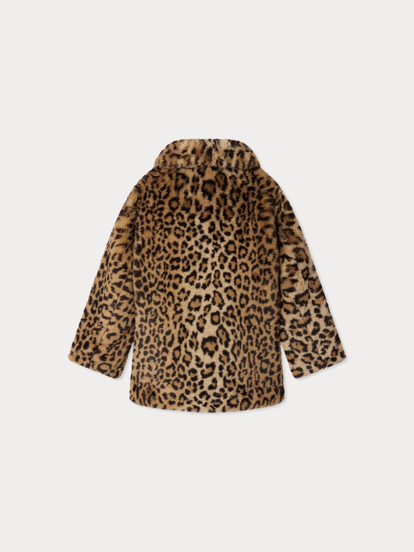 Doogie Leopard Print Faux Fur Coat